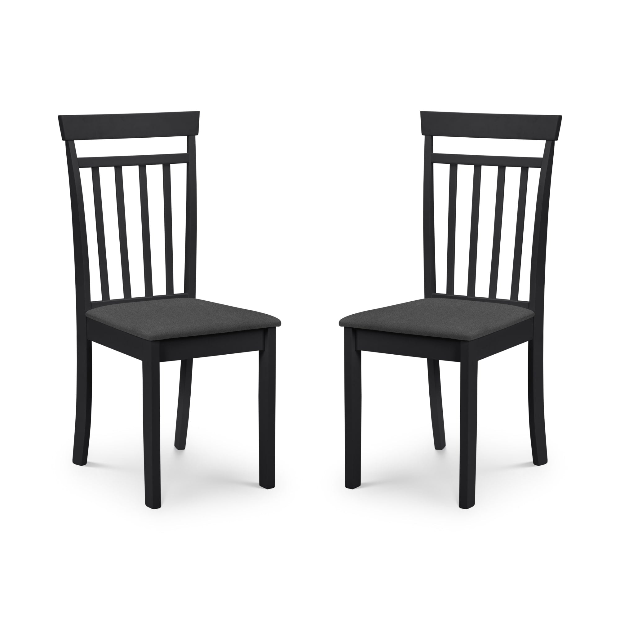 Set Of 2 Coast Black Dining Chairs