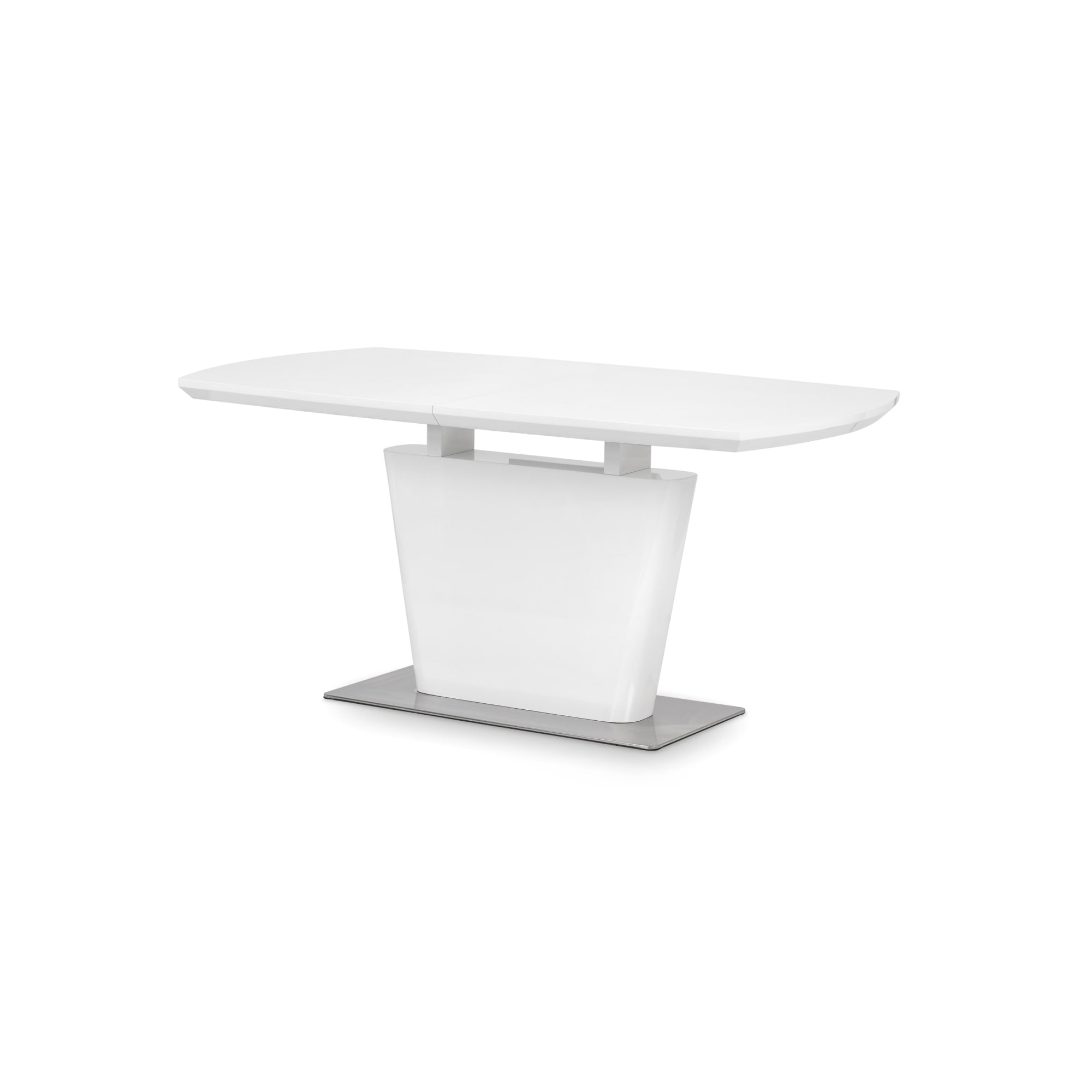 Como High Gloss Extending Table - White