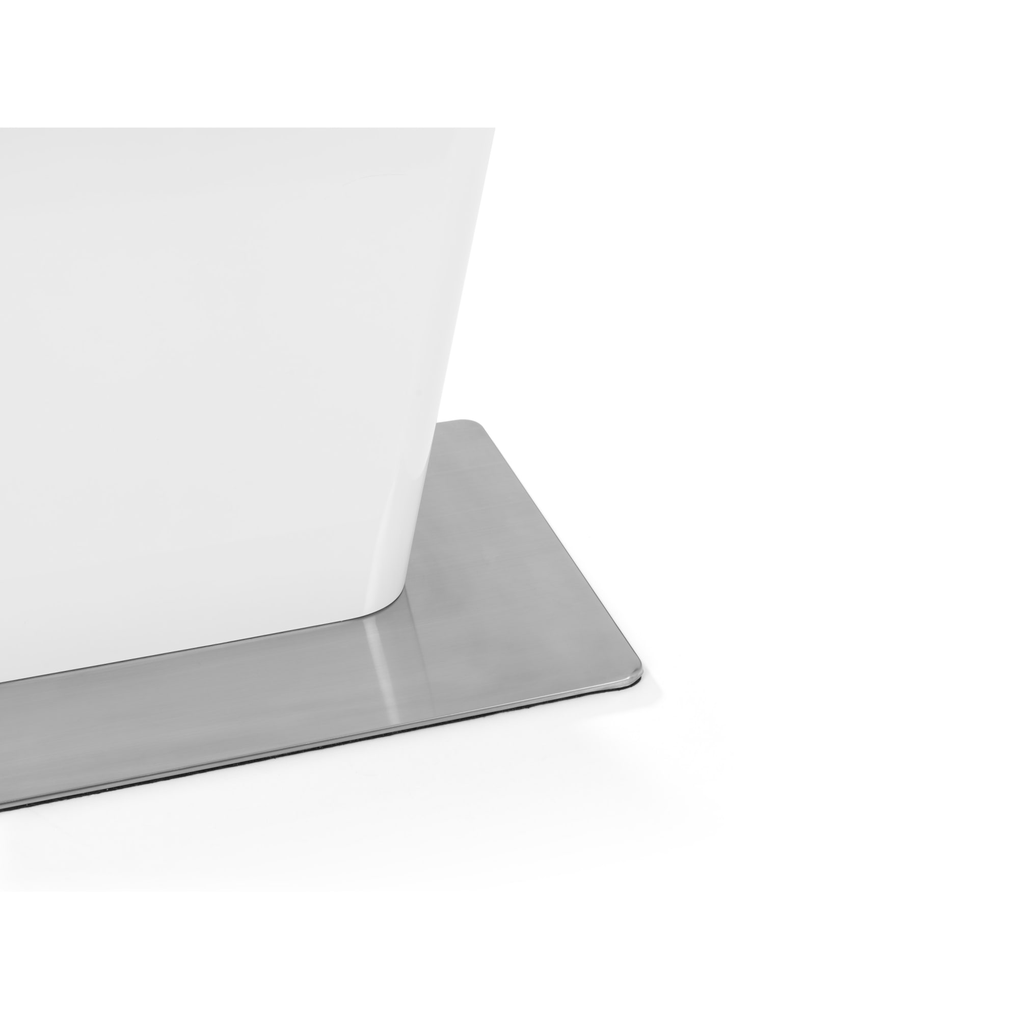 Como High Gloss Extending Table - White