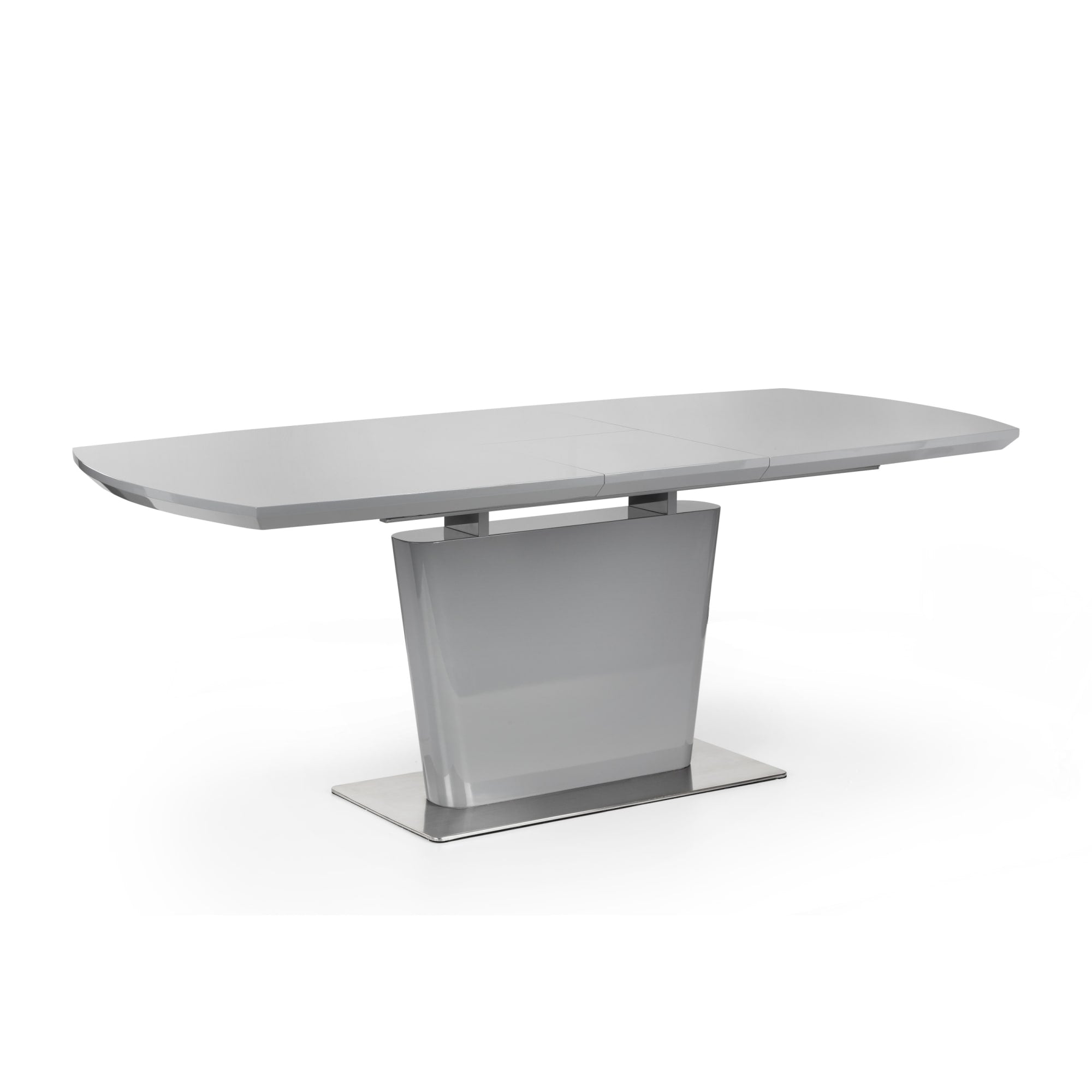 Como High Gloss Extending Table - Grey