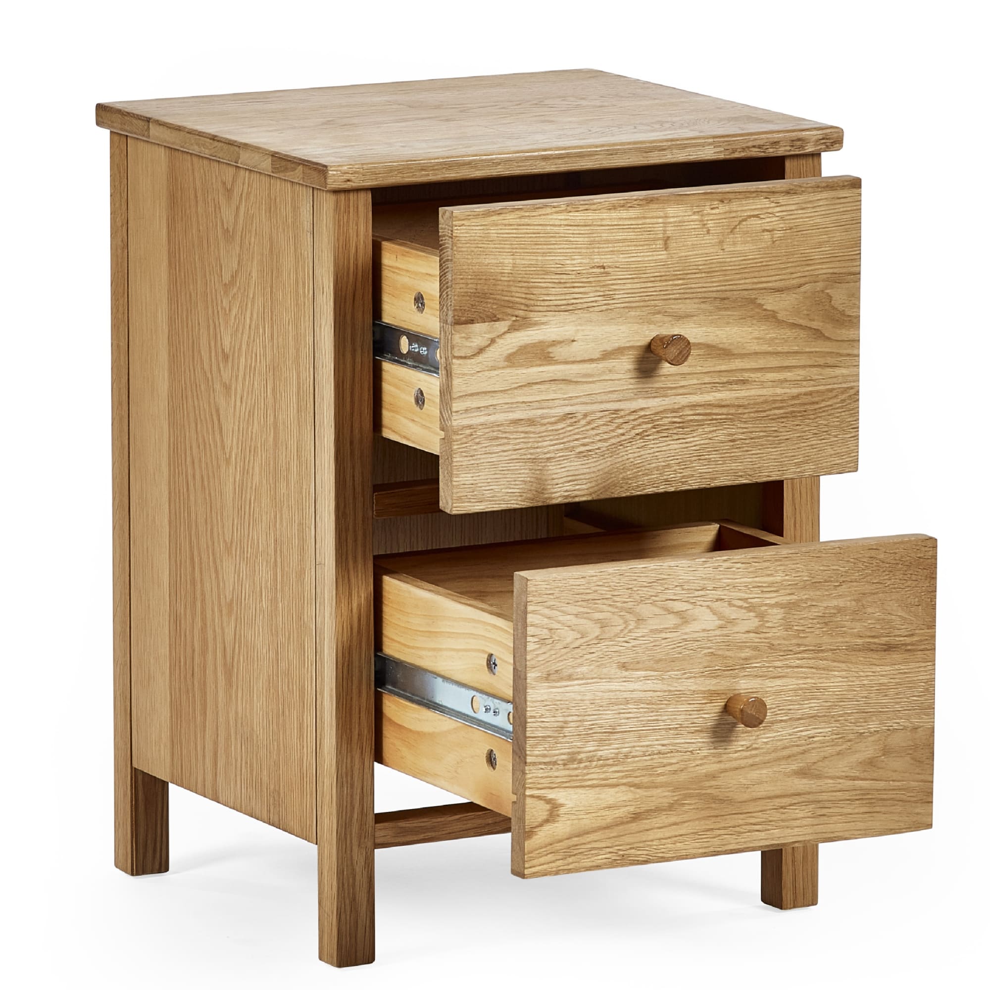 Coxmoor 2 Drawer Bedside - Oak