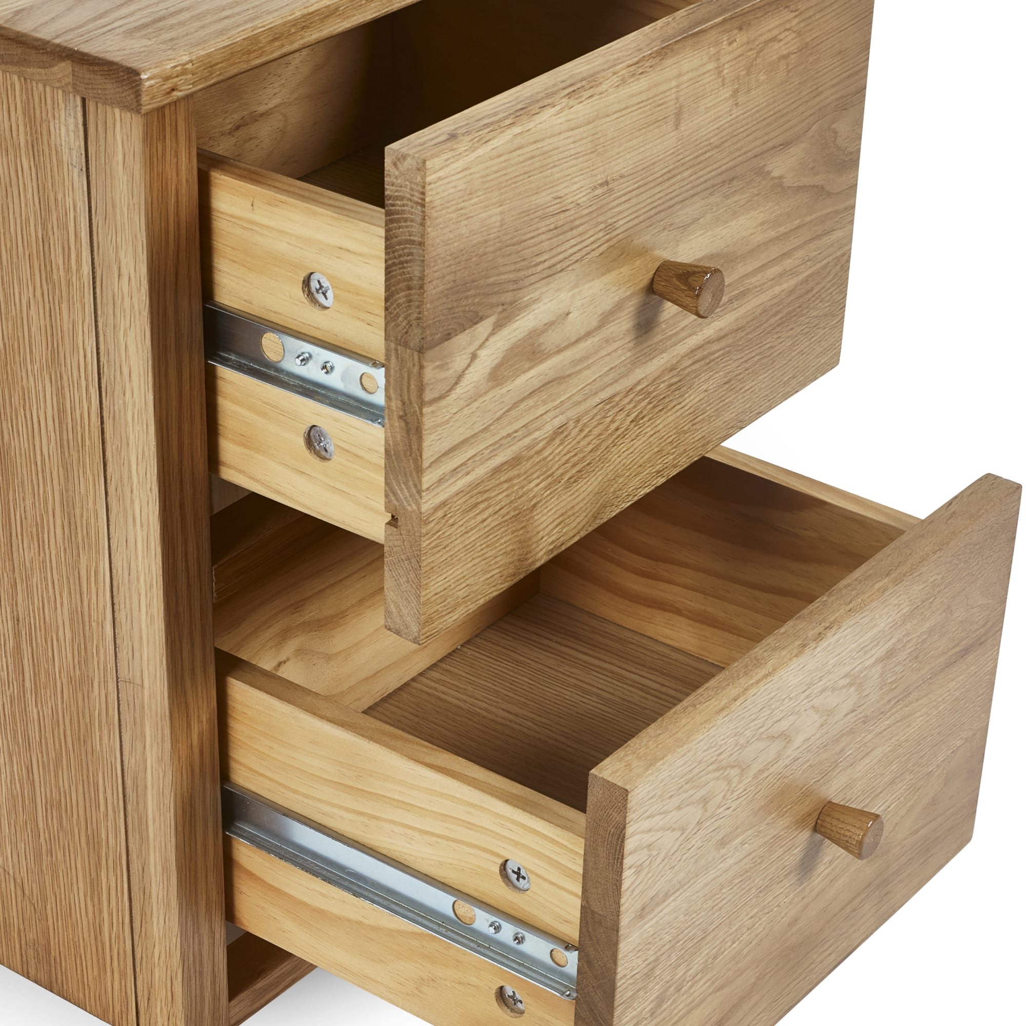 Coxmoor 2 Drawer Bedside - Oak