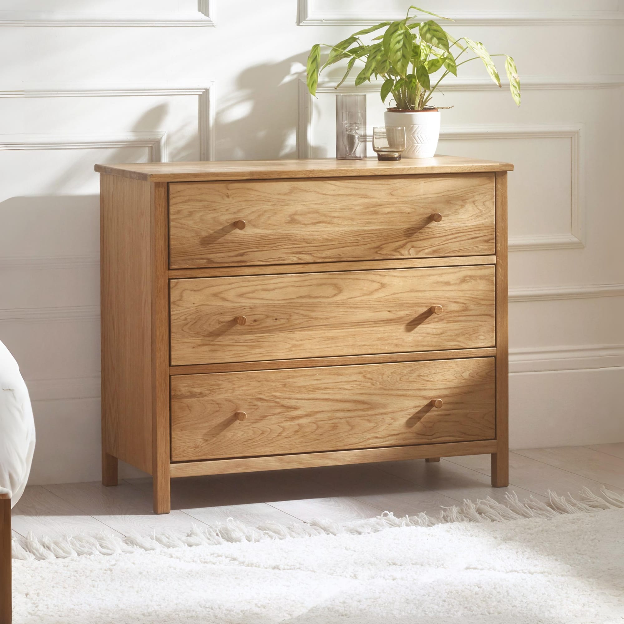 Coxmoor 3 Drawer Chest - Oak