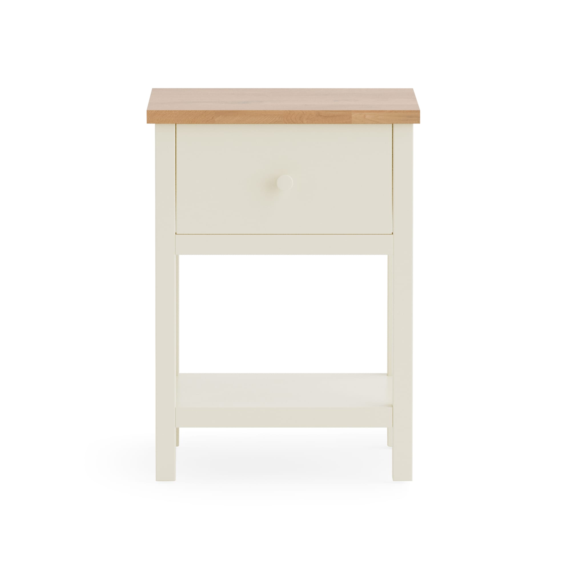 Coxmoor 1 Drawer - Ivory and Oak