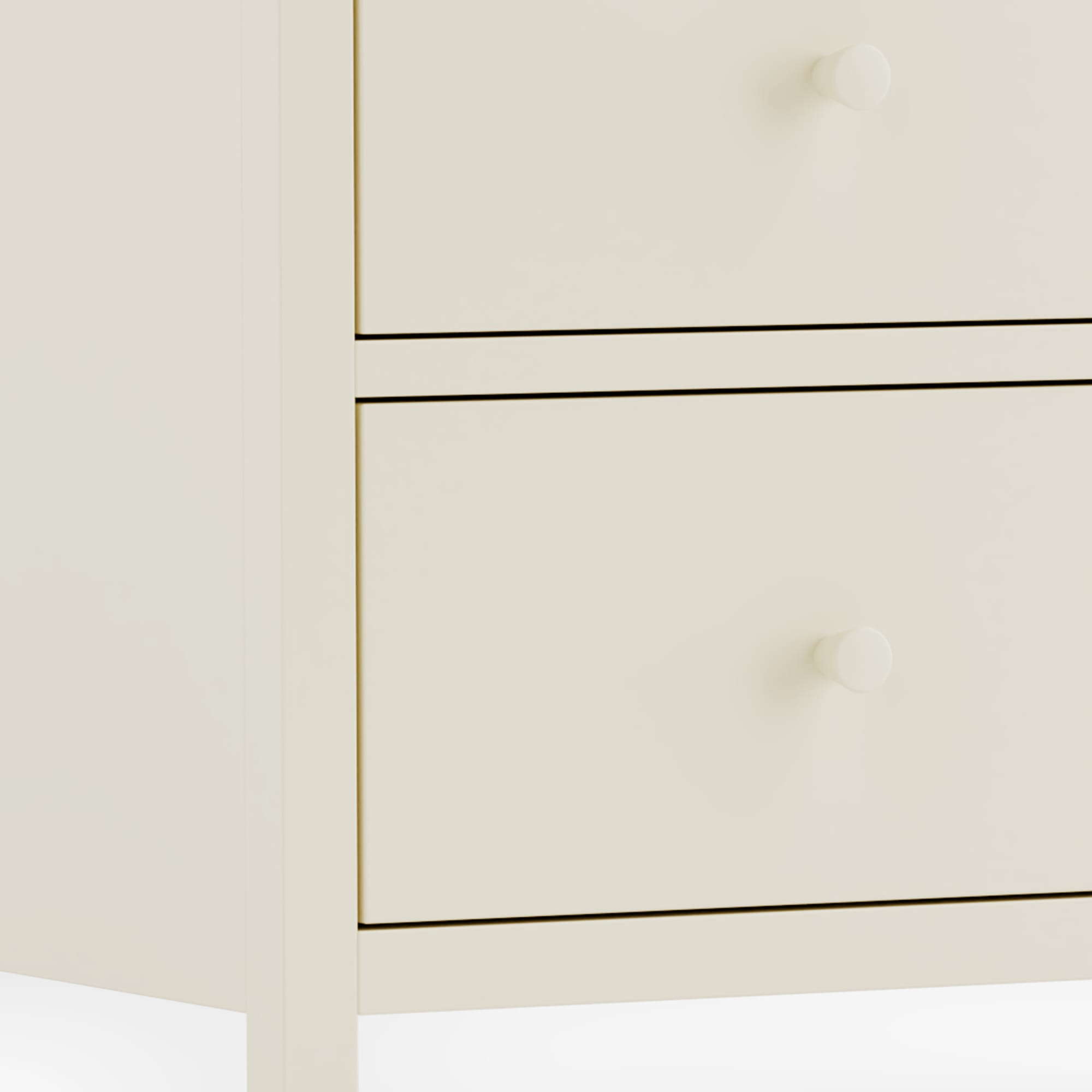 Coxmoor 6 Drawer Chest - Ivory and Oak