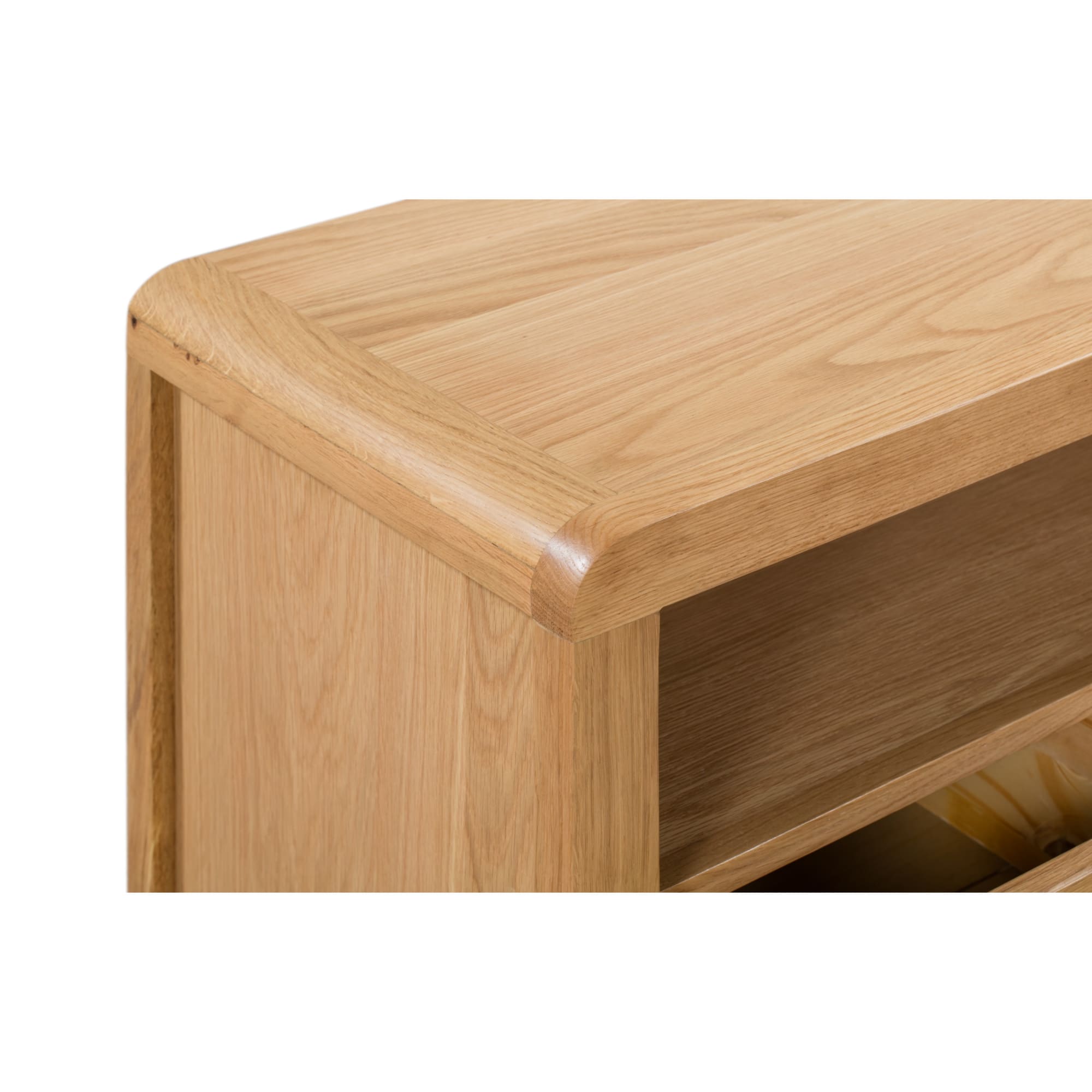 Curve Oak Tv Unit