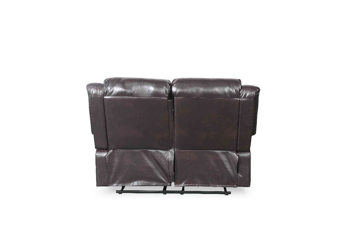 Conrad Manual Recliner Sofa Brown 2 Seater