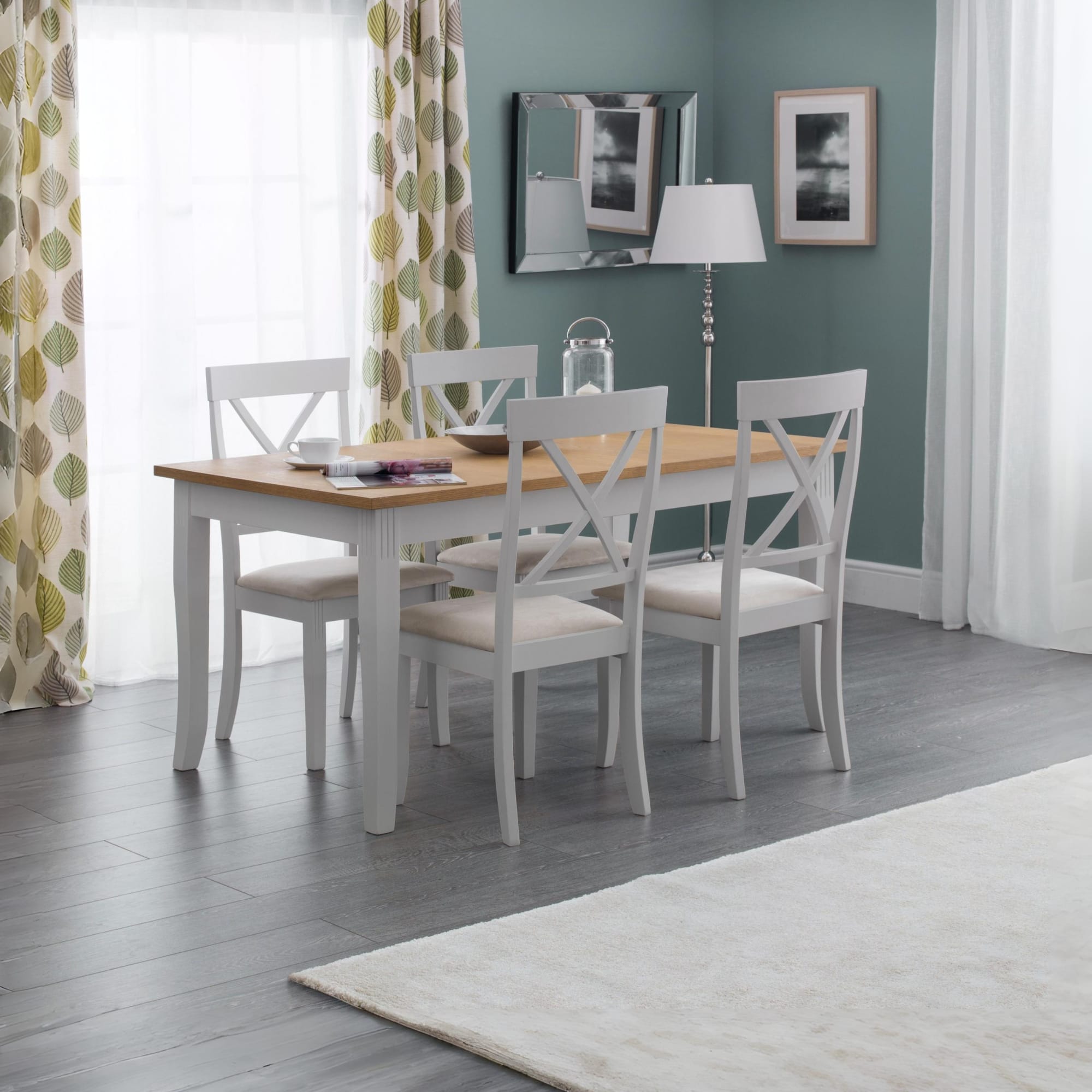 Davenport Oak/Elephant Grey Dining Table