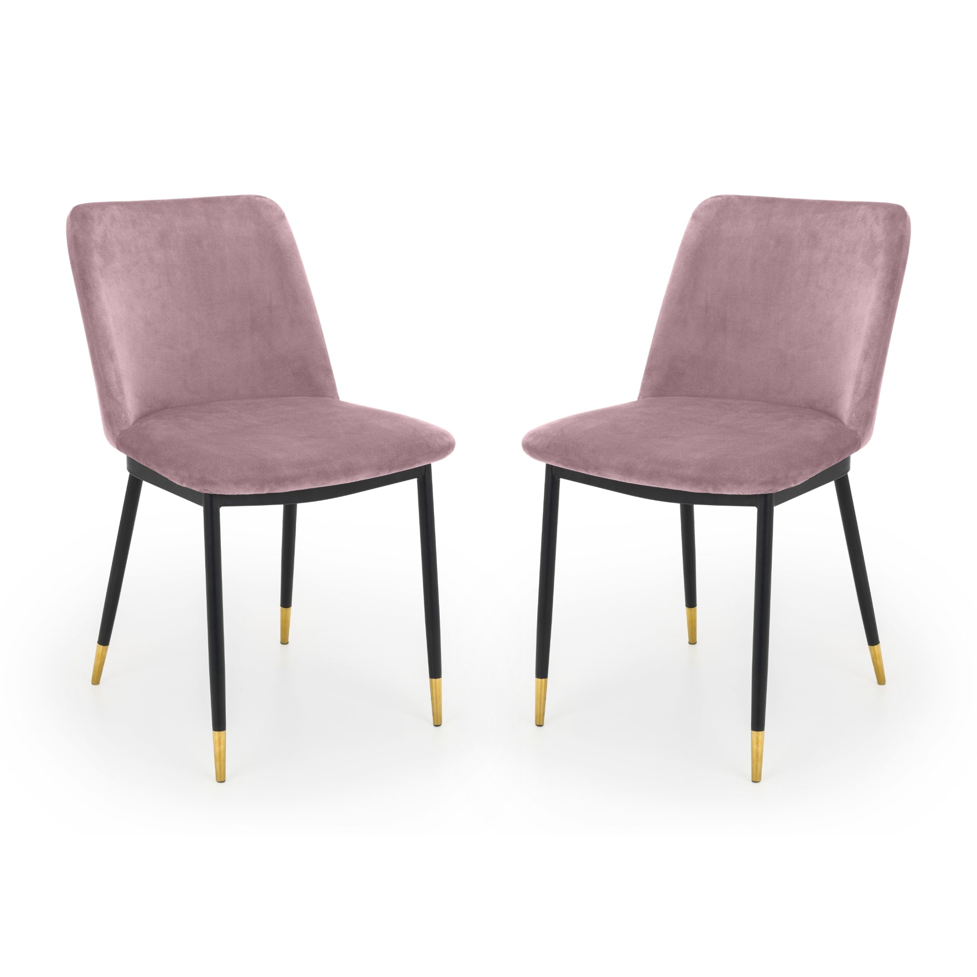 Set Of 2 Delaunay Dining Chairs - Dusky Pink