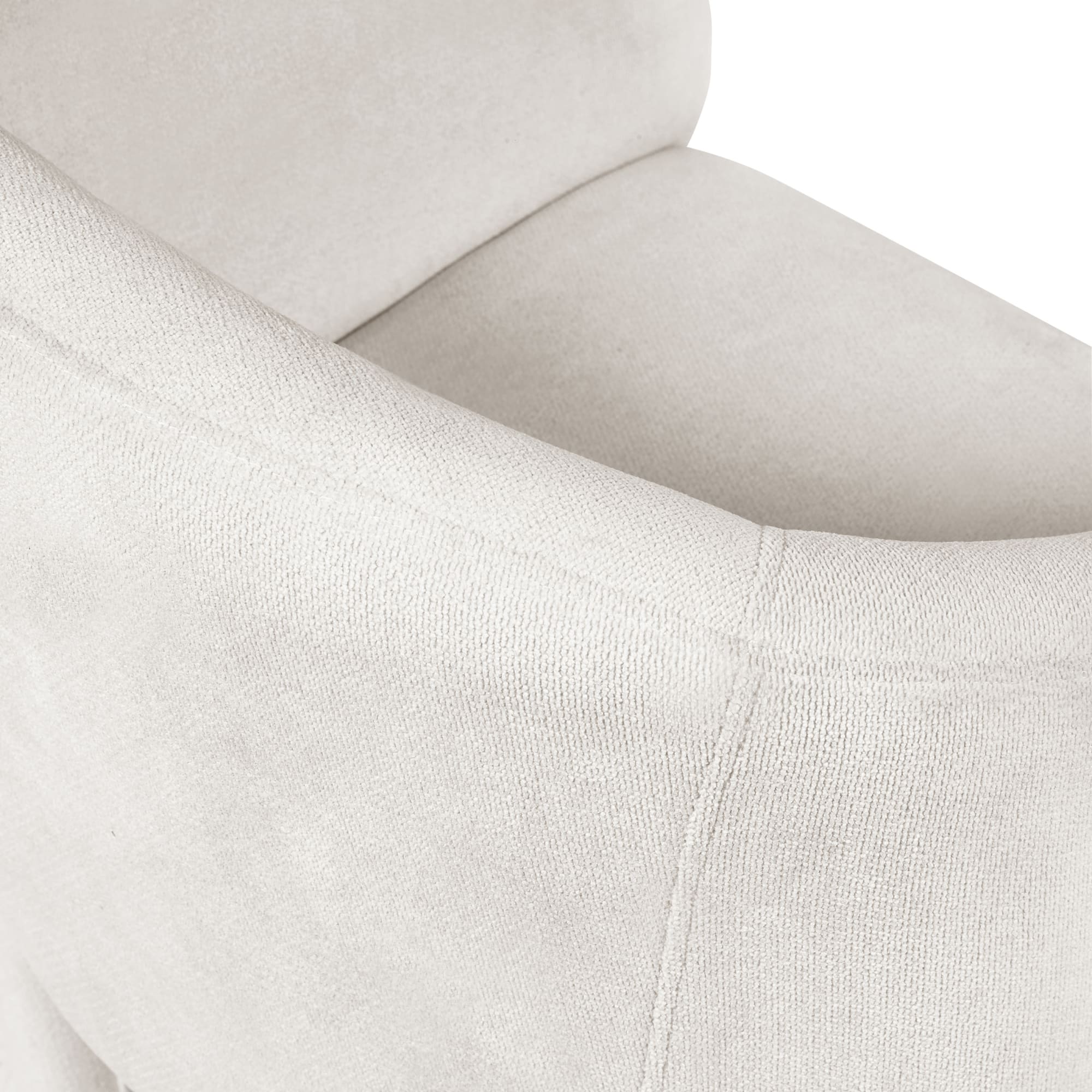 Elara Cream Chenille Upholstered Chair