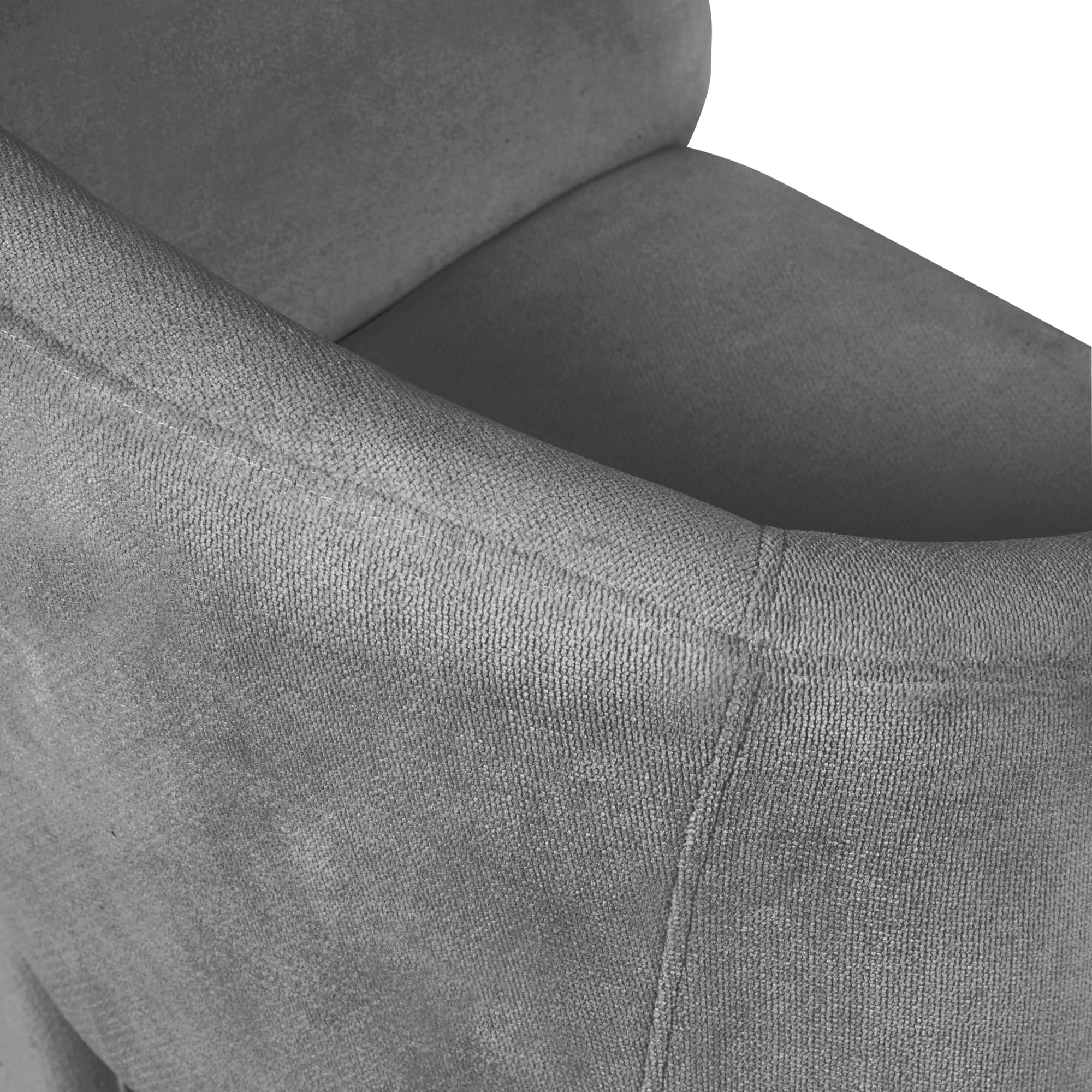 Elara Grey Chenille Upholstered Chair