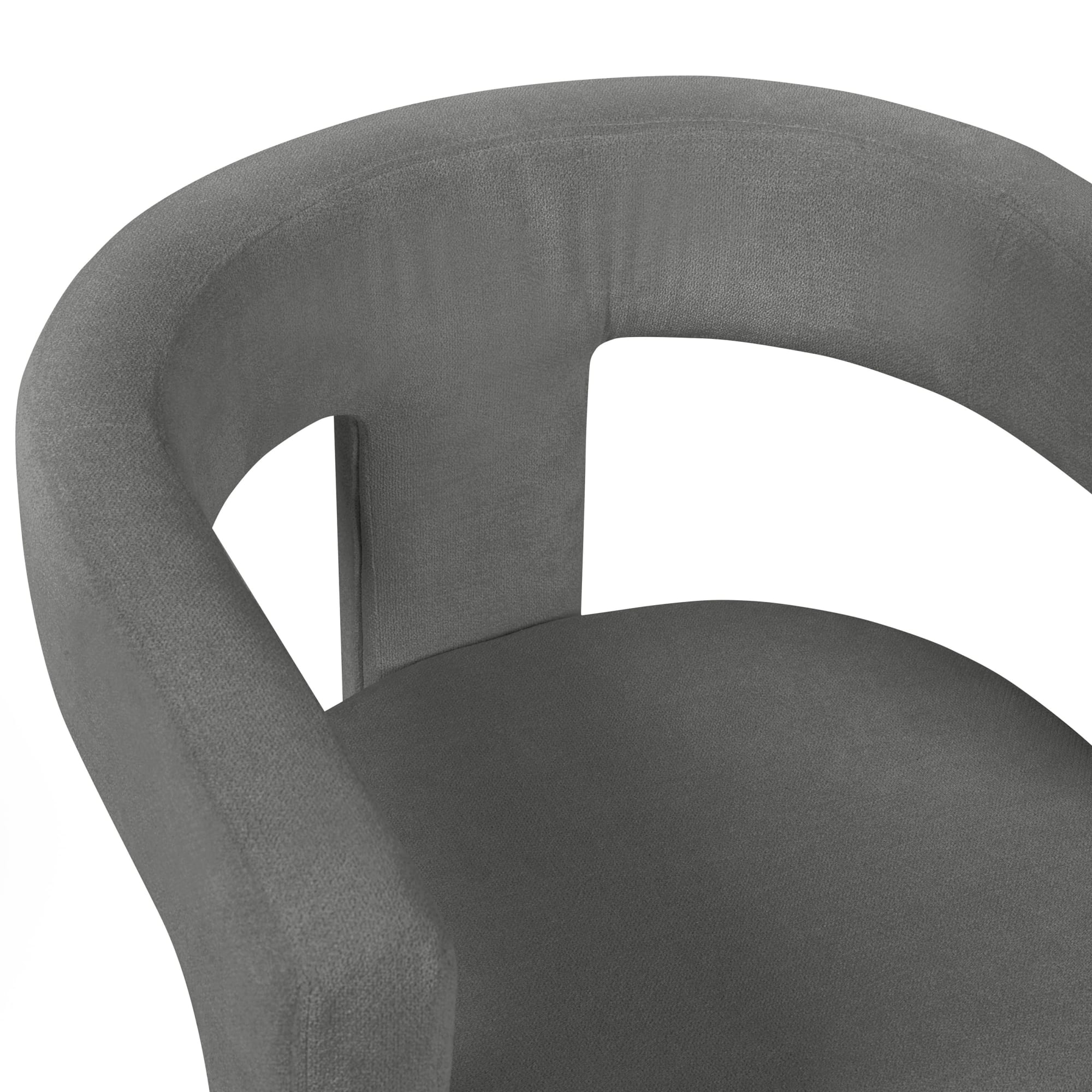 Elara Grey Chenille Upholstered Chair