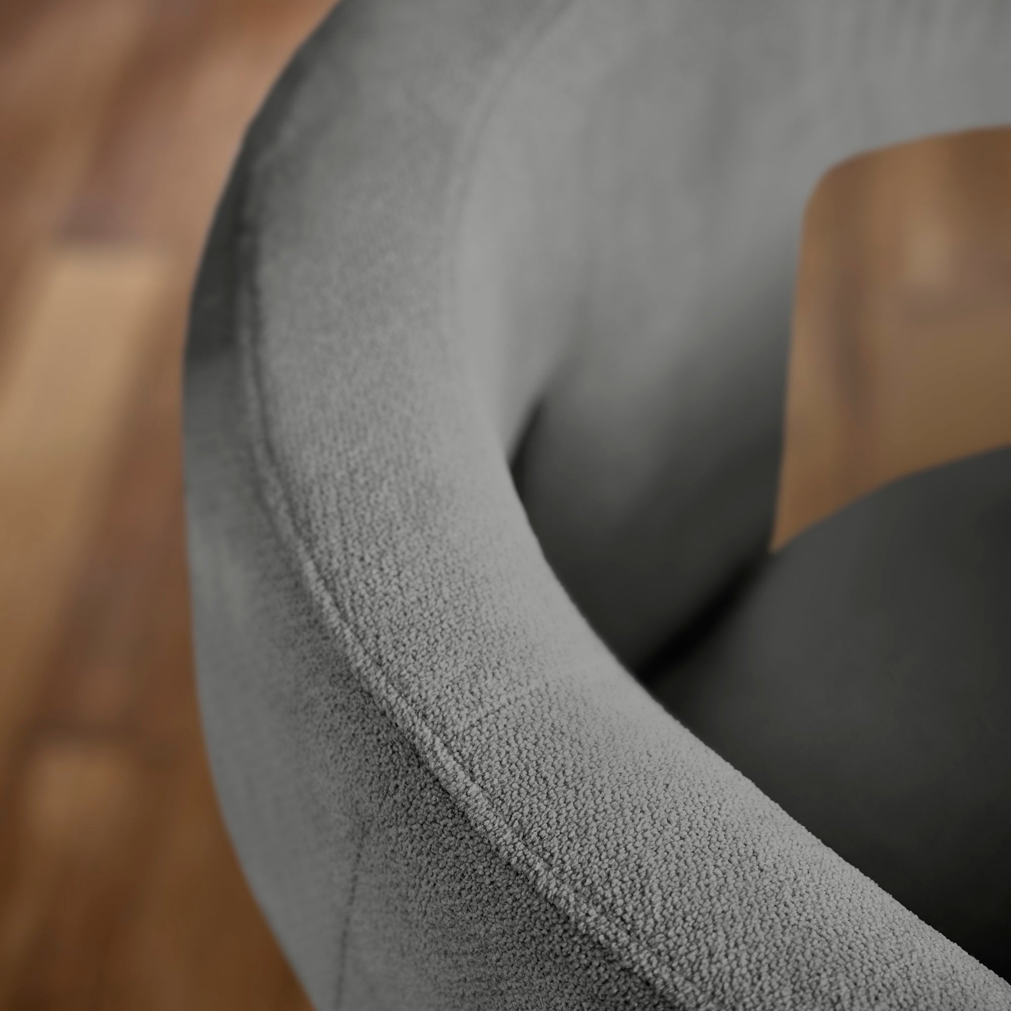 Elara Grey Chenille Upholstered Chair