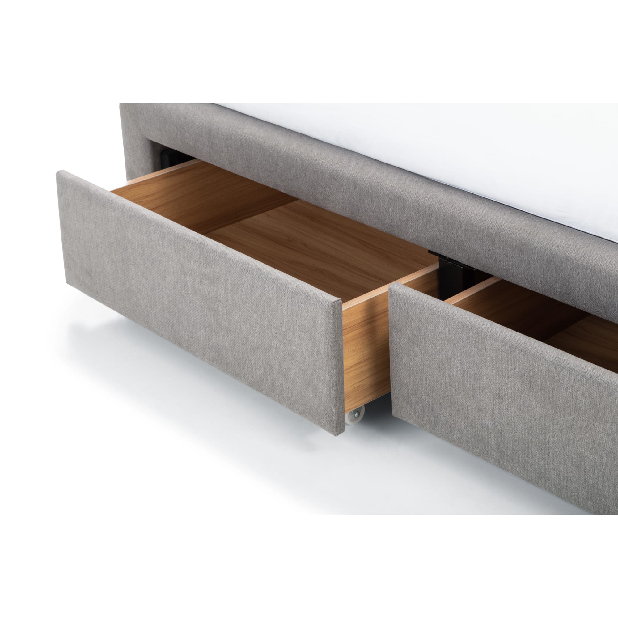 Fullerton 4 Drawer 150cm King Bed Grey