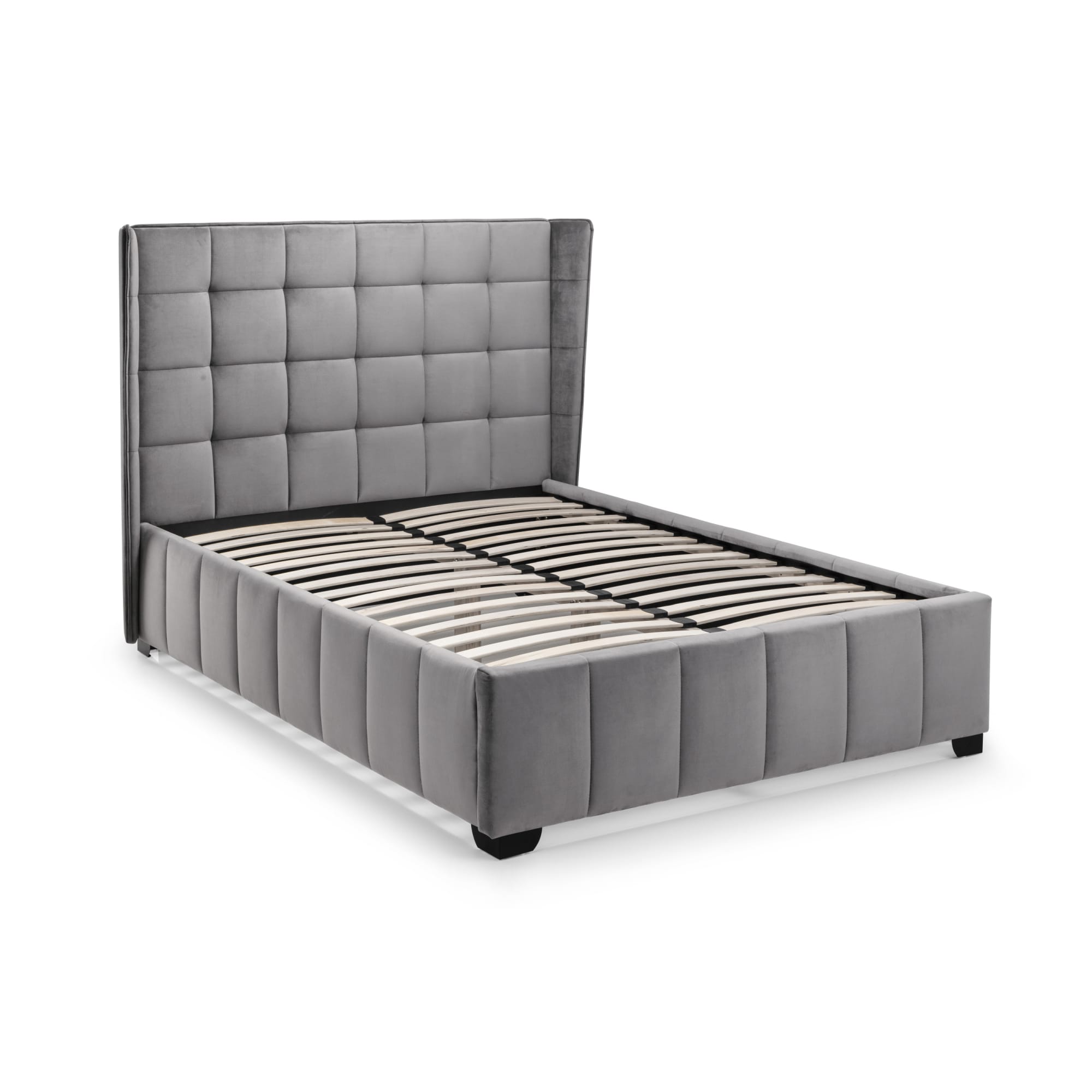 Gatsby 135cm Double Bed - Light Grey