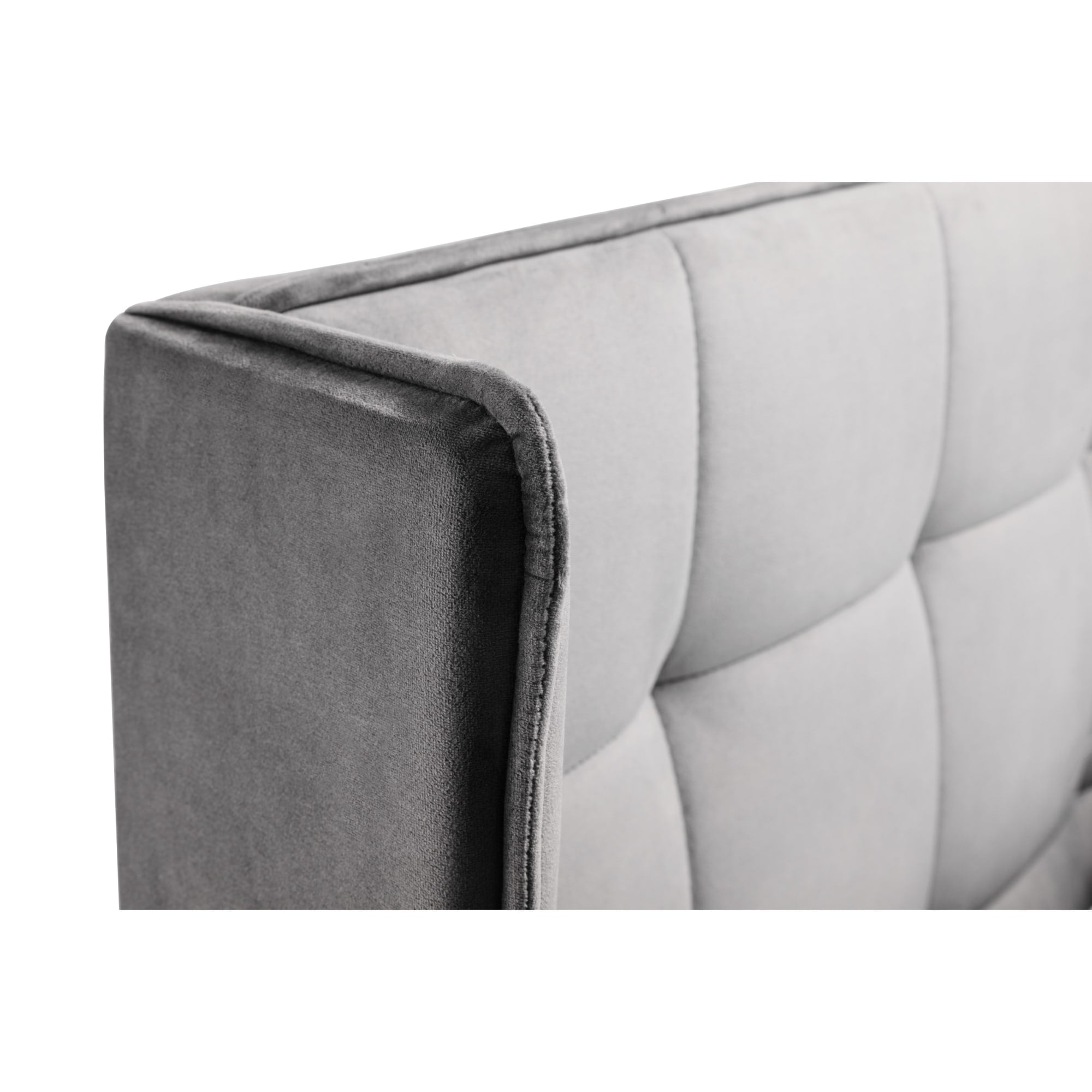 Gatsby 135cm Double Bed - Light Grey