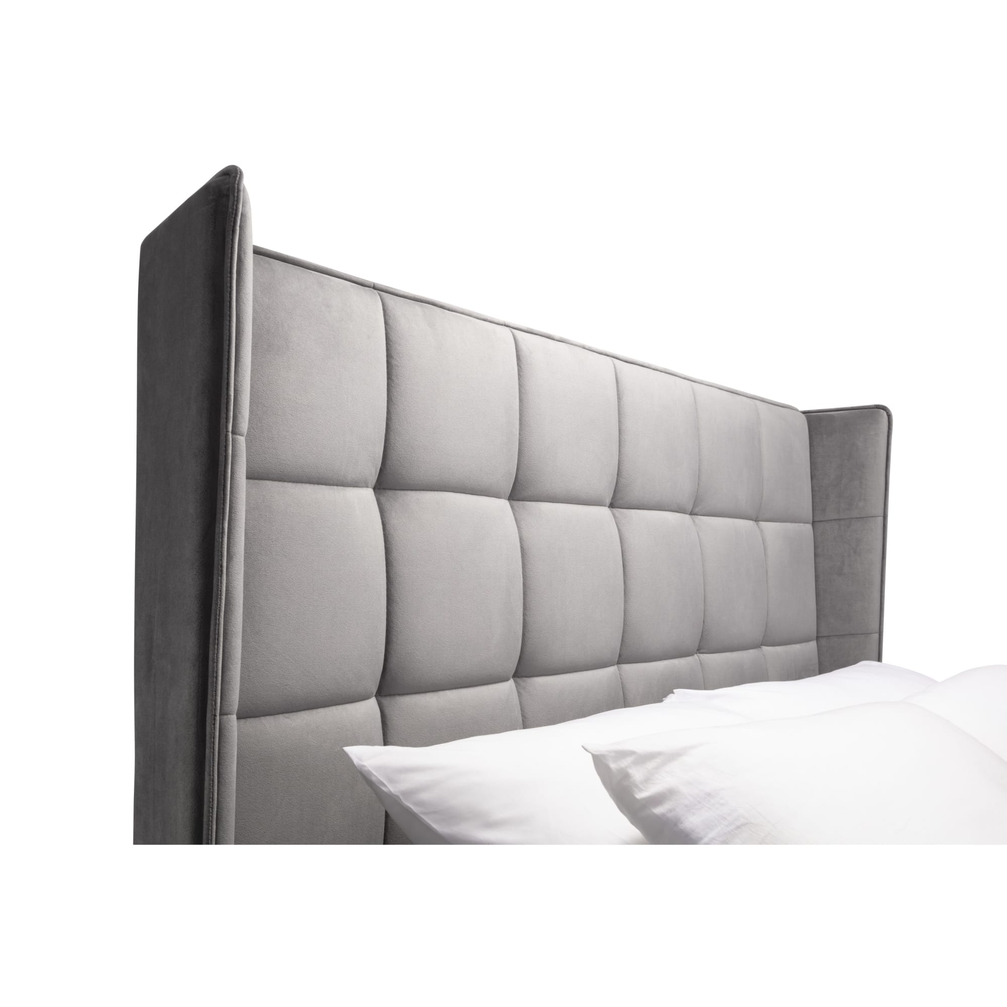 Gatsby Ottoman Storage 135cm Double Bed - Light Grey