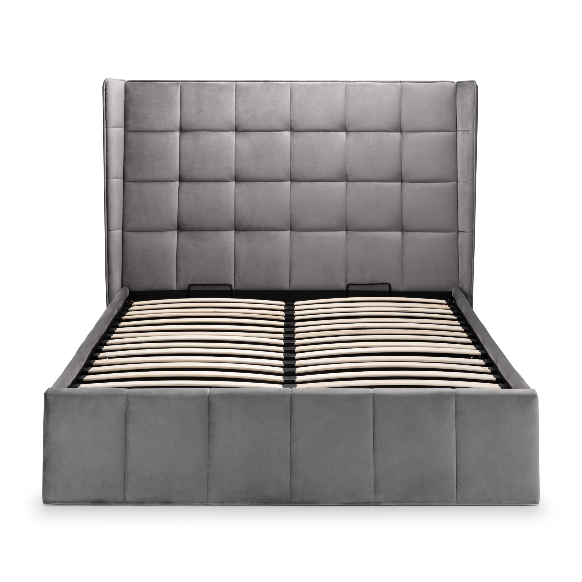 Gatsby Ottoman Storage 150cm King Bed - Light Grey