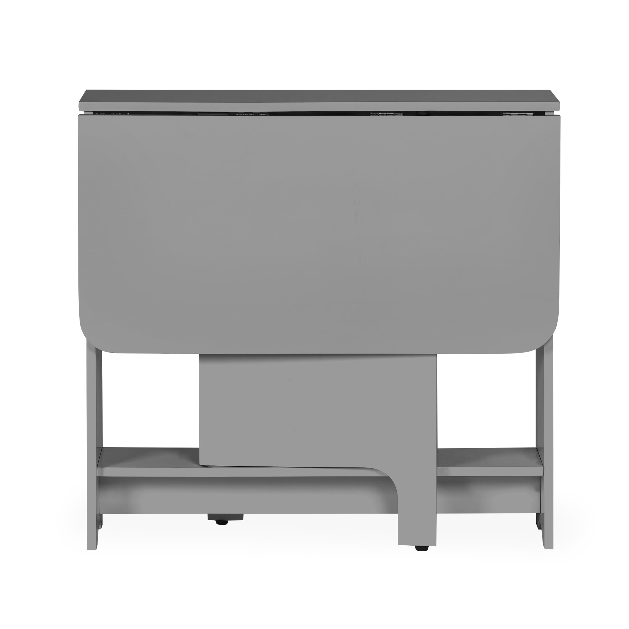 Gatan Small Gateleg Table With 2 Chairs - Grey