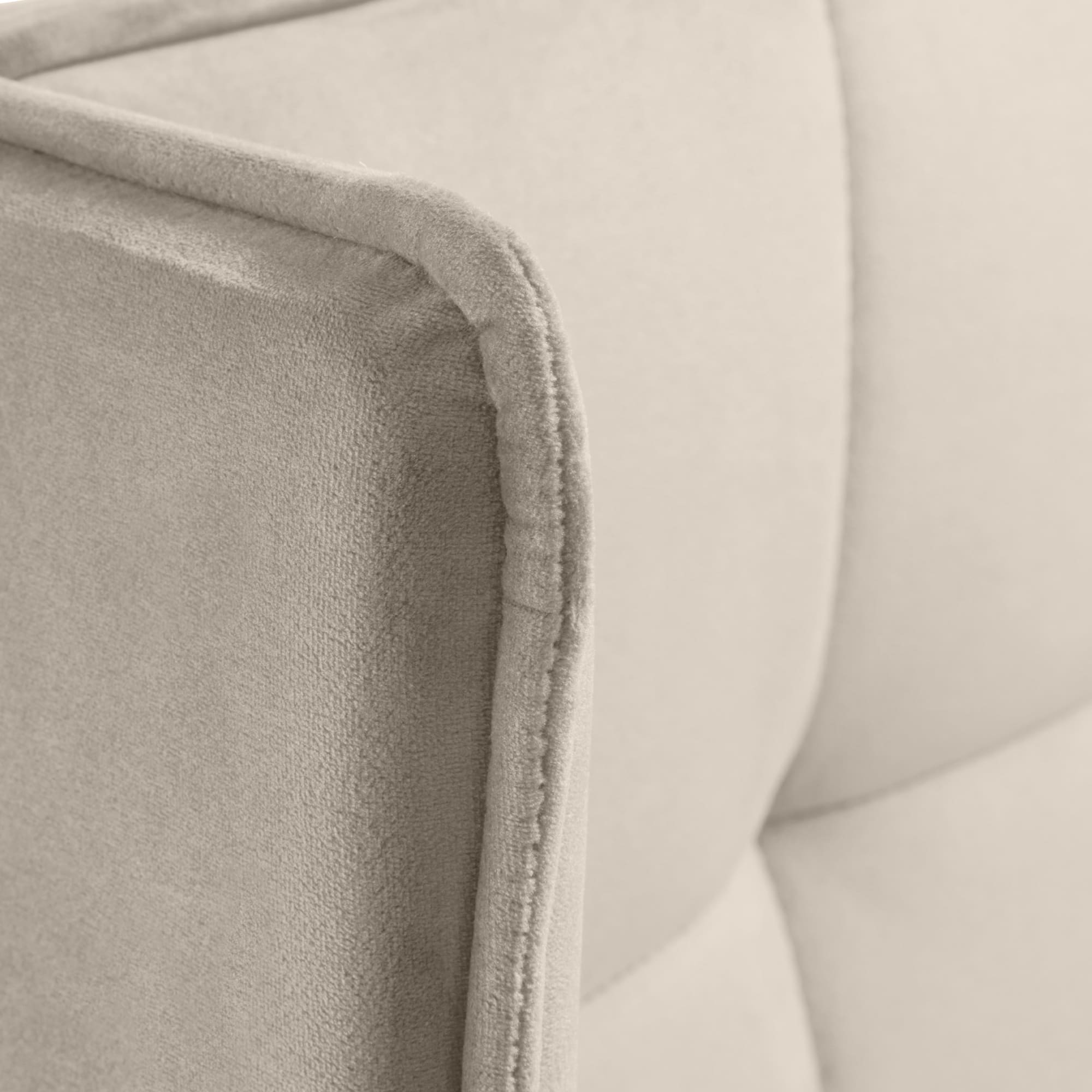 Gatsby Cream Velvet 150cm King Ottoman Storage Bed