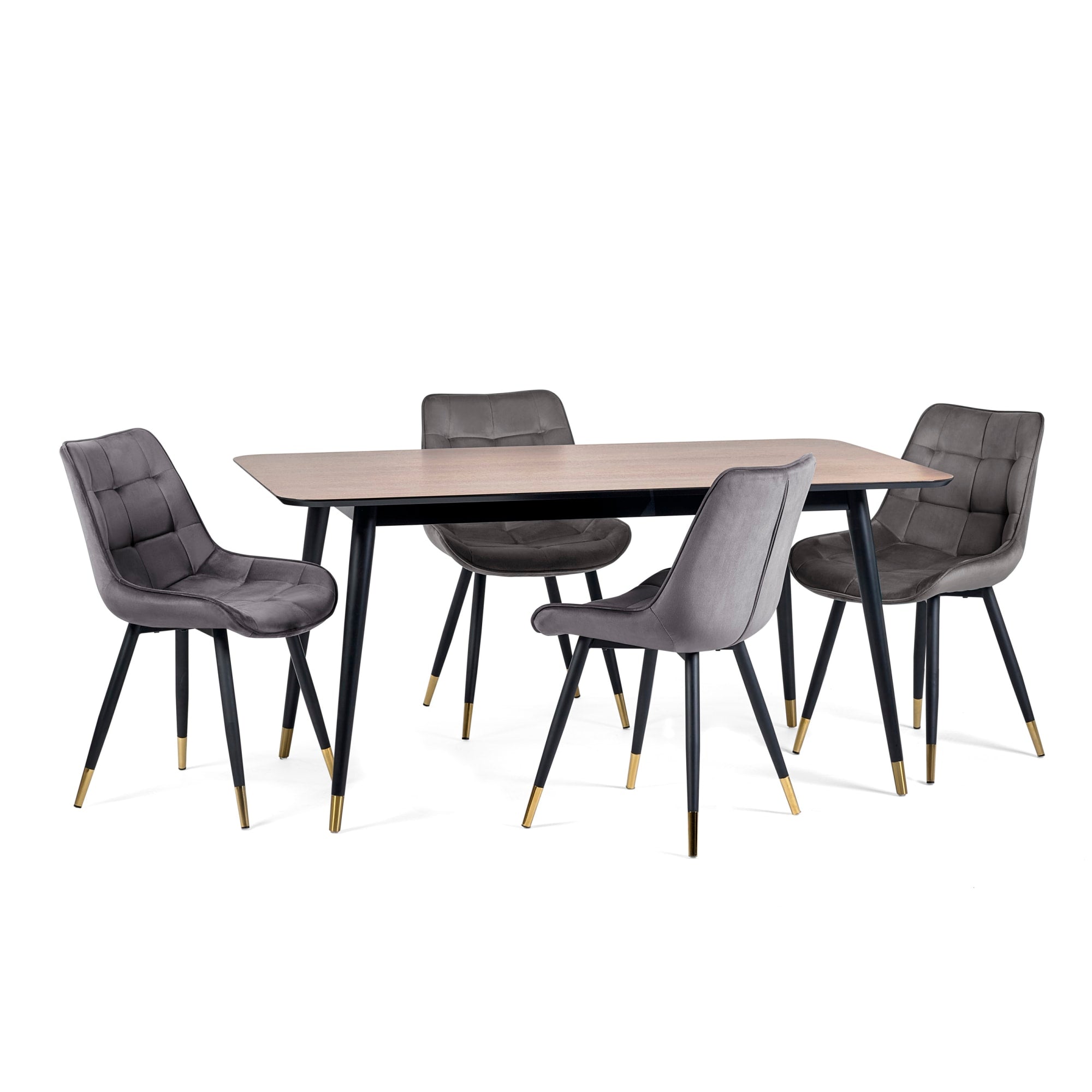 Set Of 2 Hadid Dining Chairs - Grey