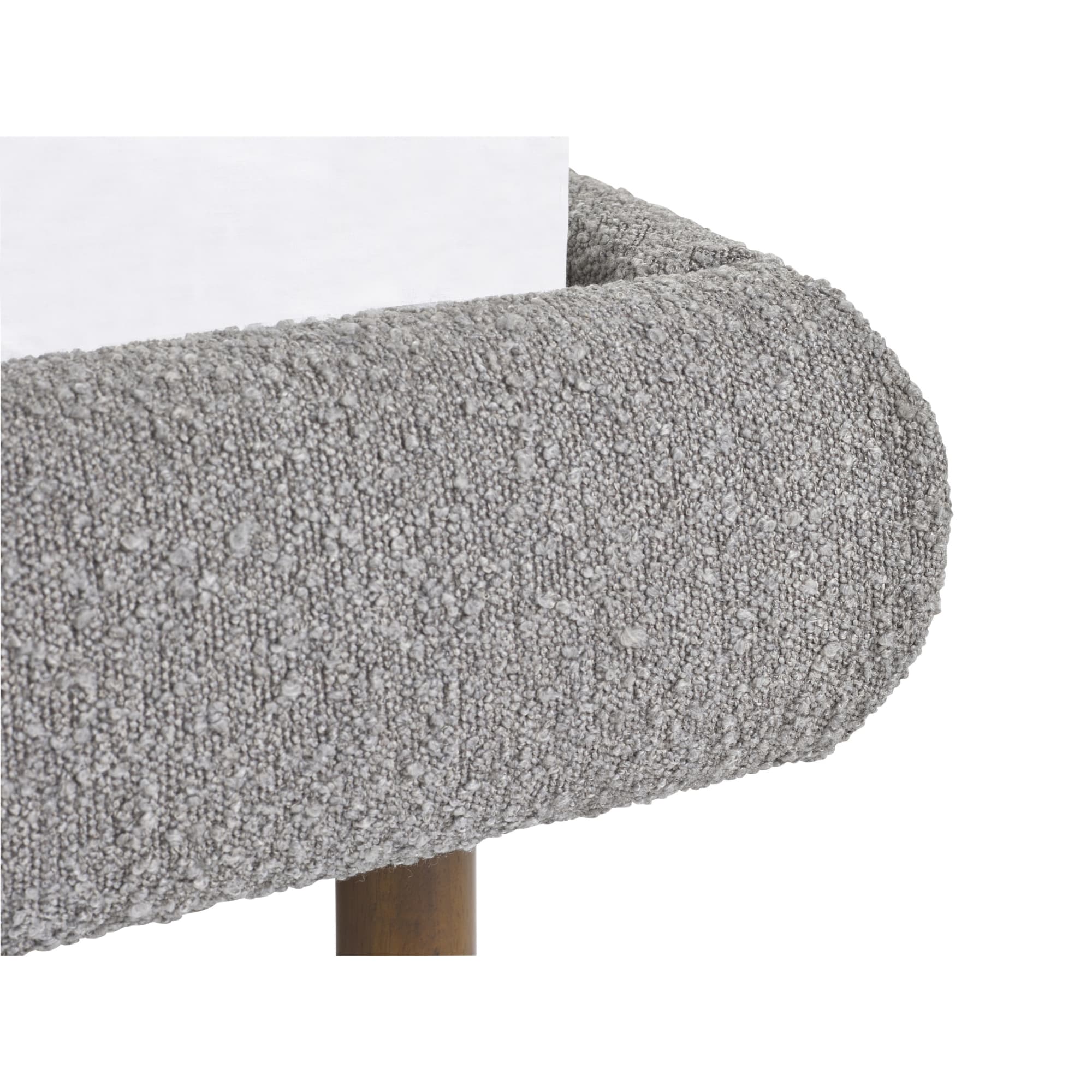 Hannah King Bed 150Cm - Grey Boucle