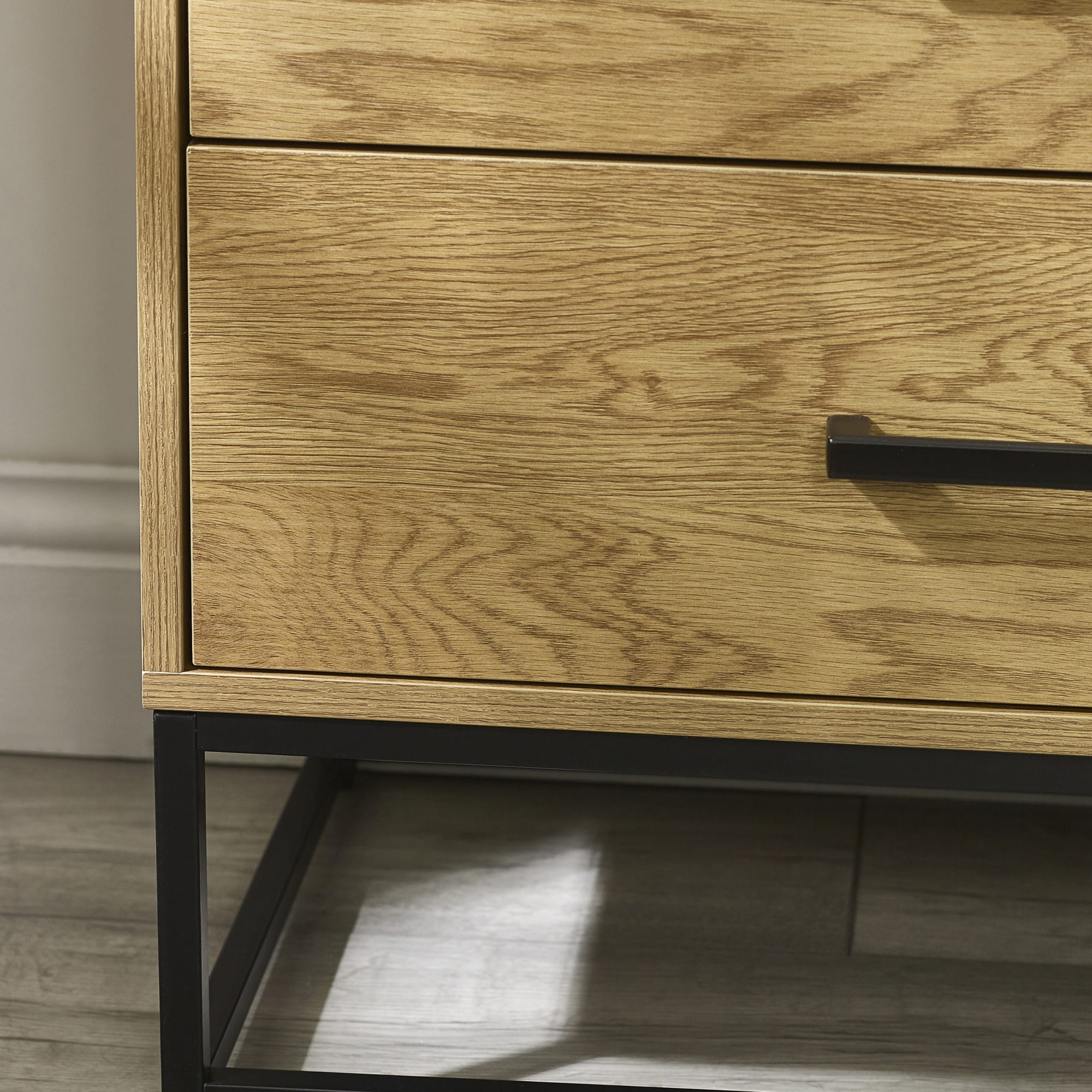 Harlow Light Oak Effect 6 Drawer Chest