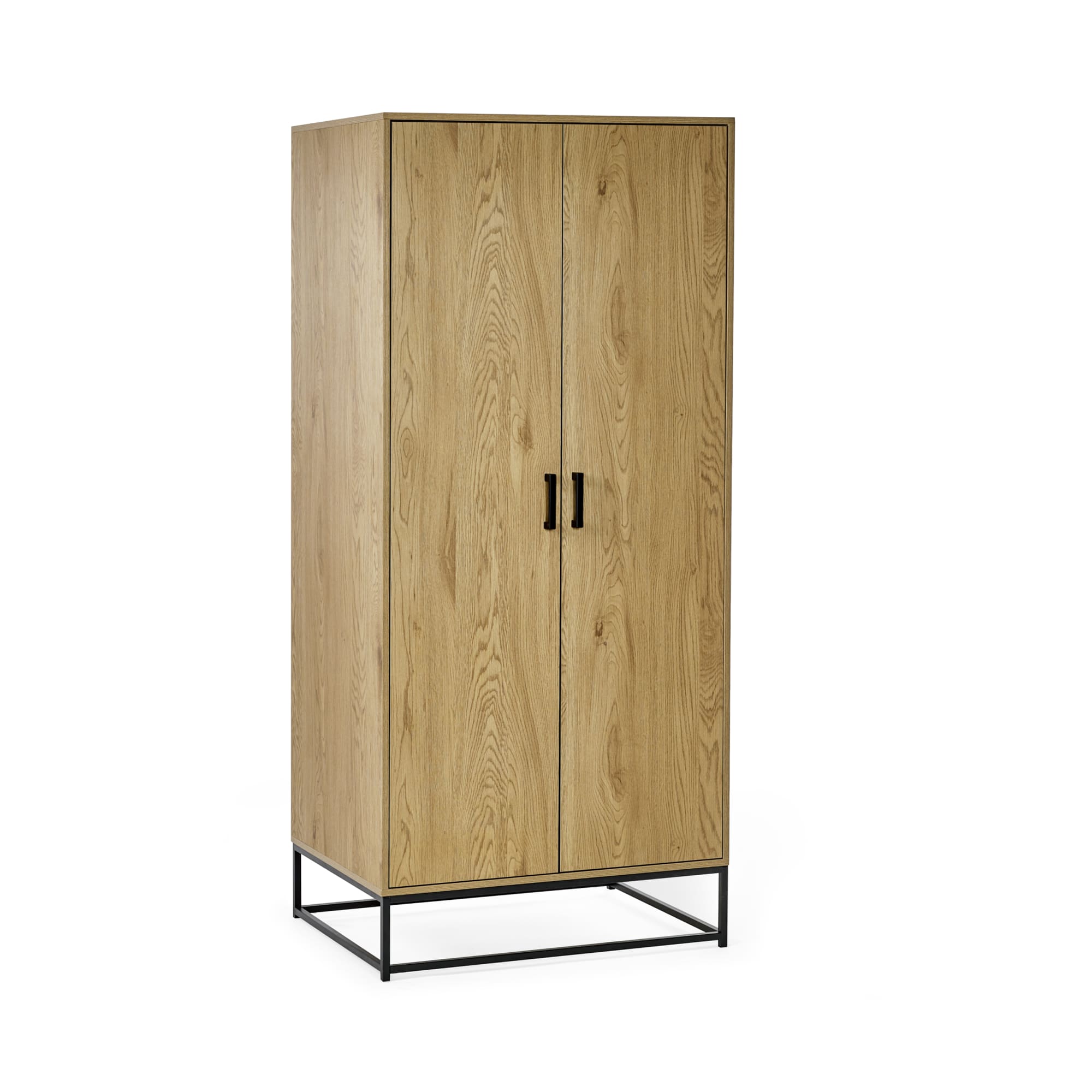 Harlow Light Oak Effect 2 Door Wardrobe