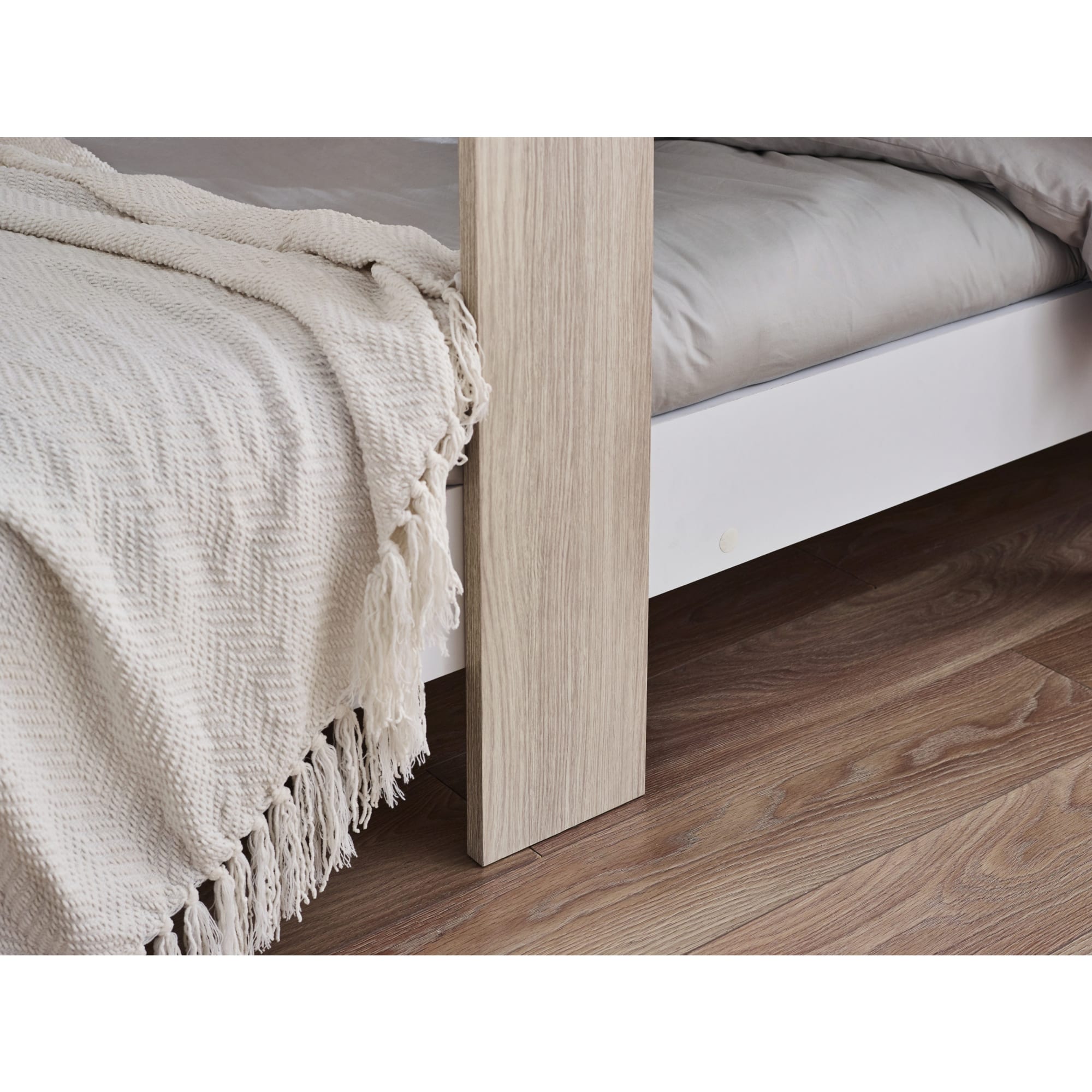 Horizon Bunk Bed - Pale Wood And White