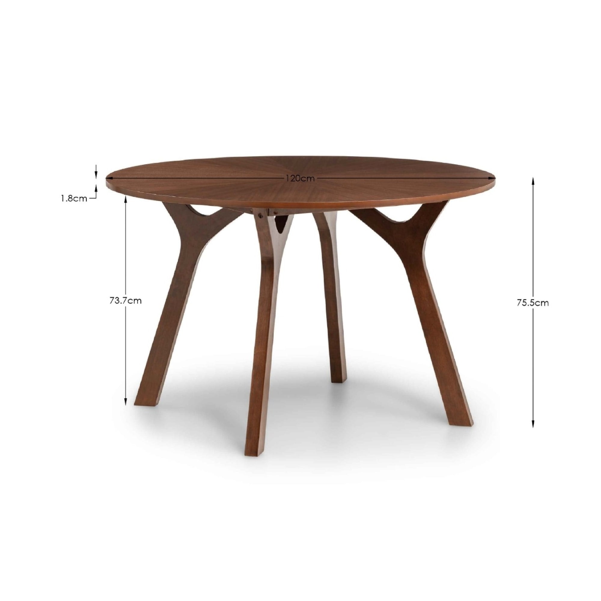 Huxley Round Table Walnut