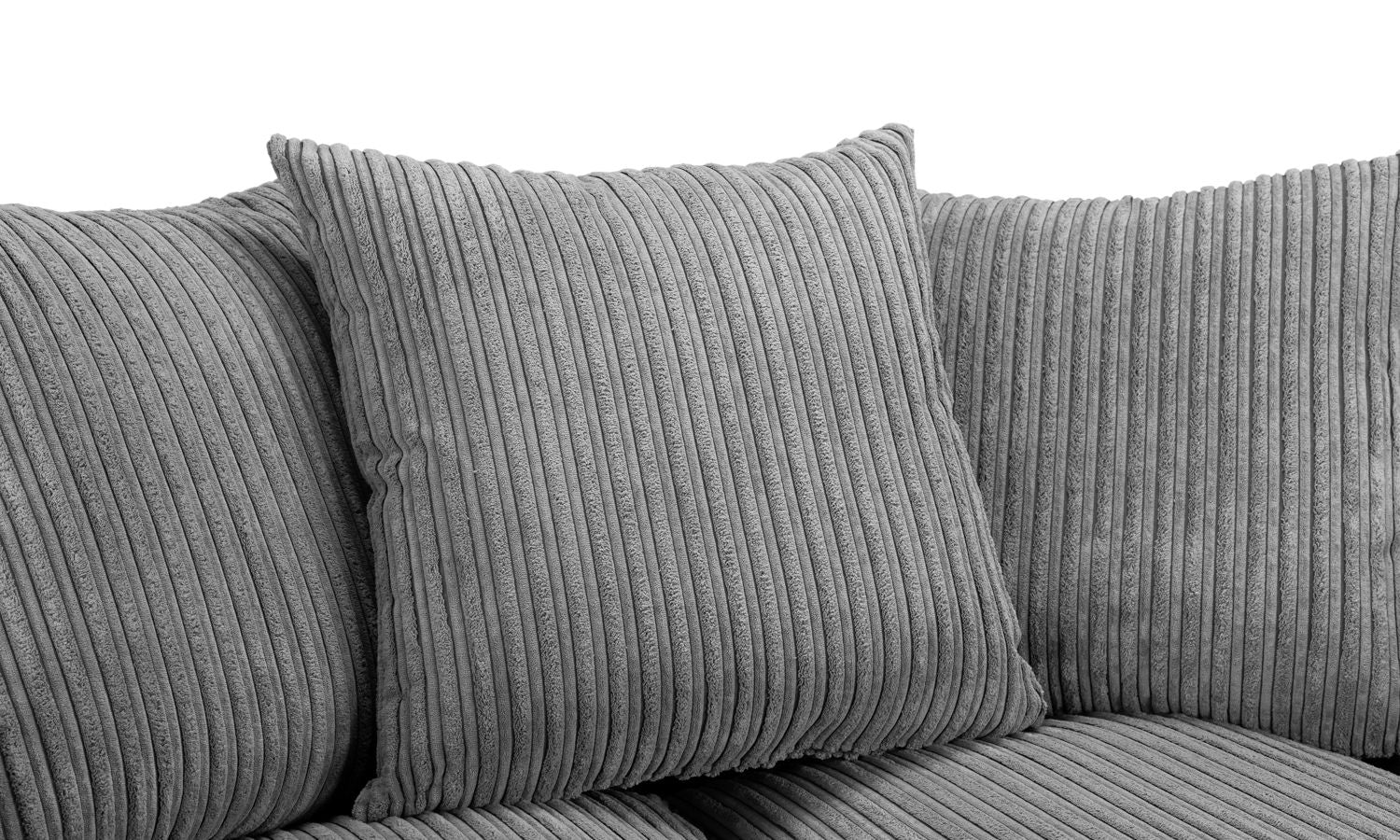 Harley Jumbo Sofa Grey Right Hand Facing Corner
