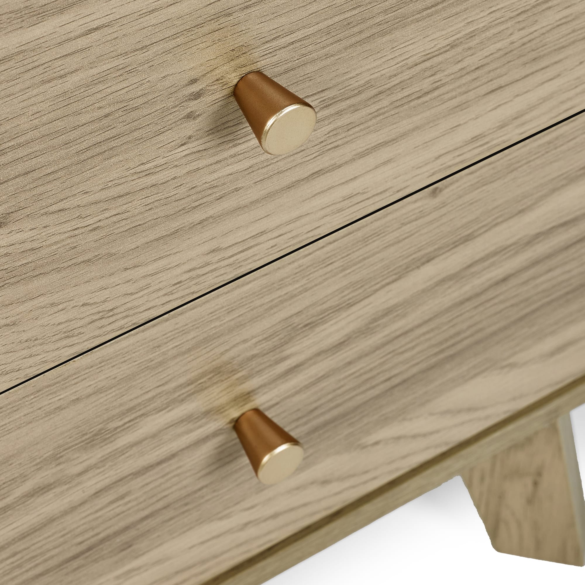 Ingrid 2 Drawer Bedside Oak