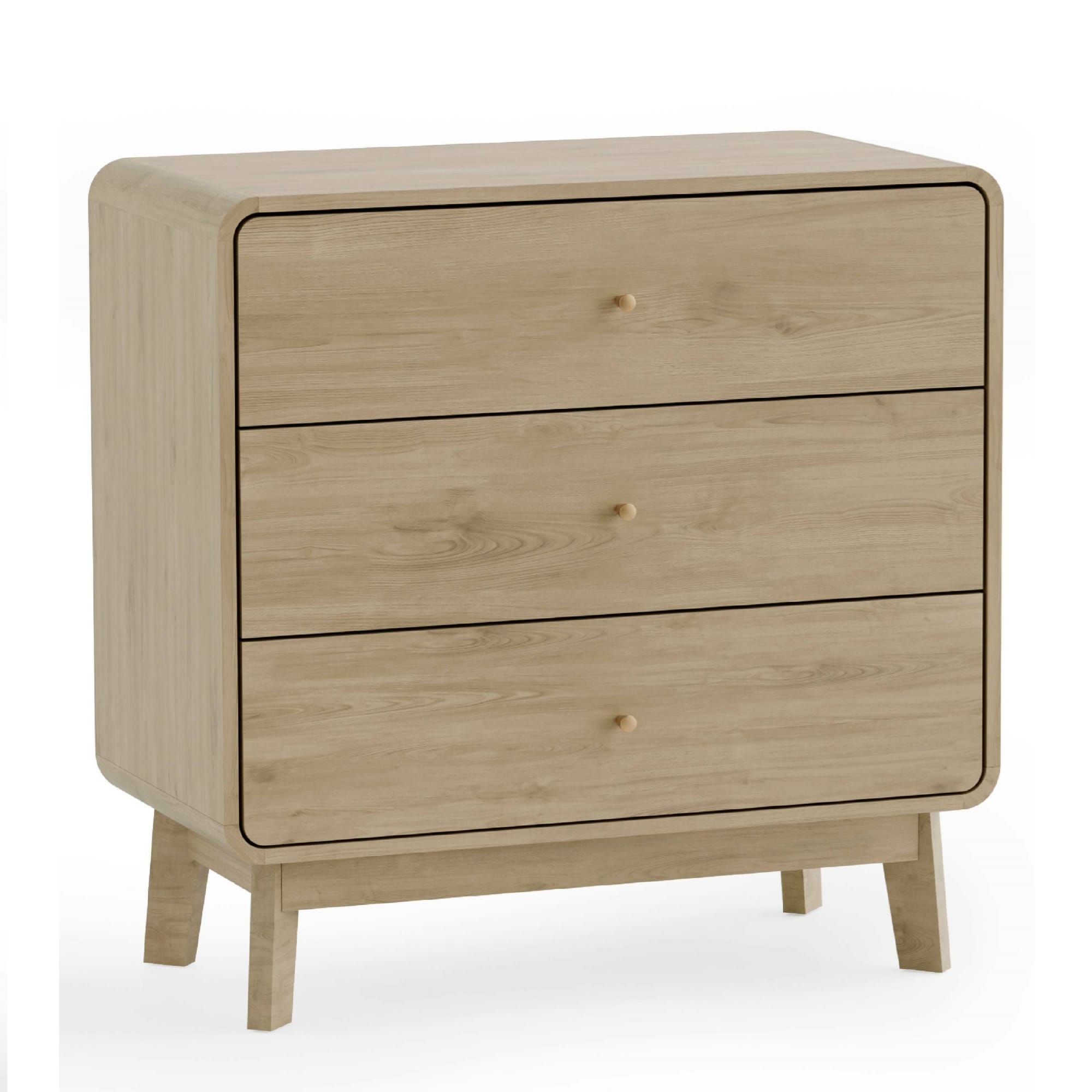 Ingrid 3 Drawer Chest Oak