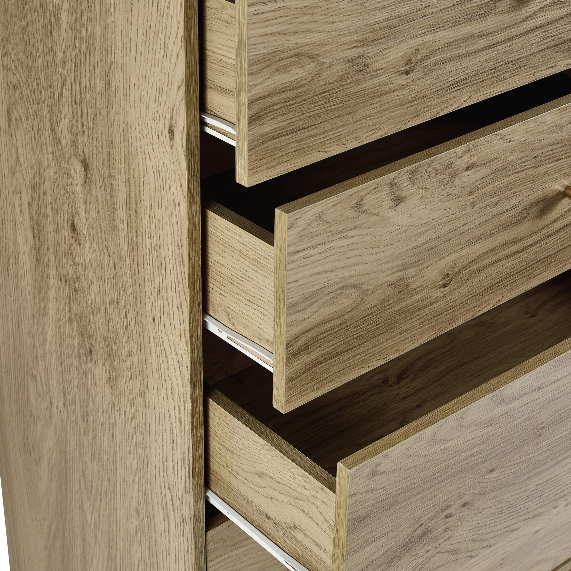 Ingrid 5 Drawer Chest Oak