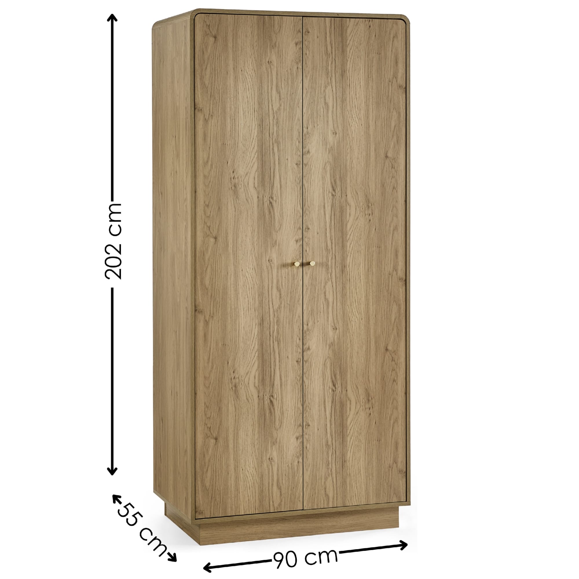Ingrid 2 Door Wardrobe Oak