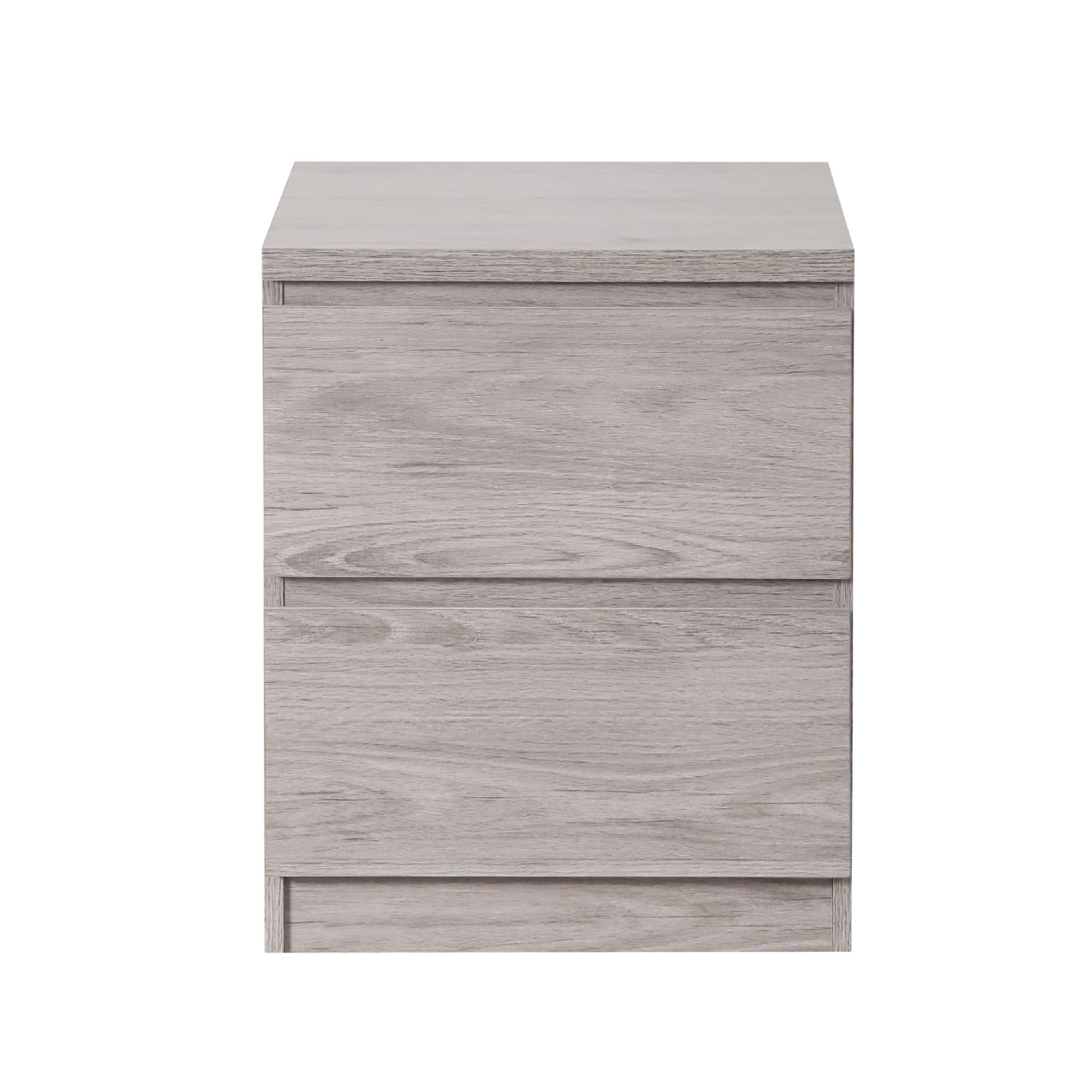 Jupiter 2 Drawer Bedside - Grey Oak