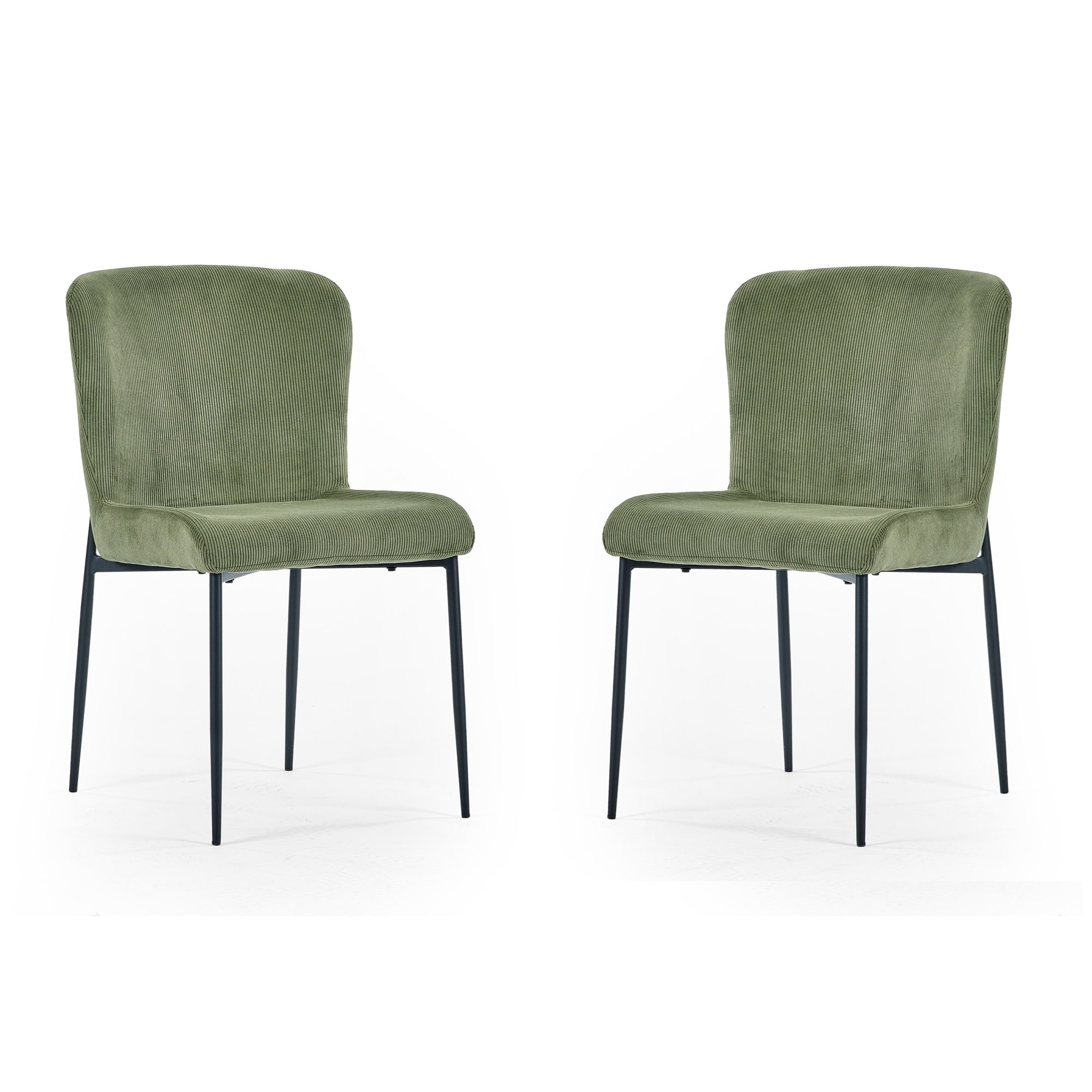 Set of 2 Leonie Dining Chairs - Green