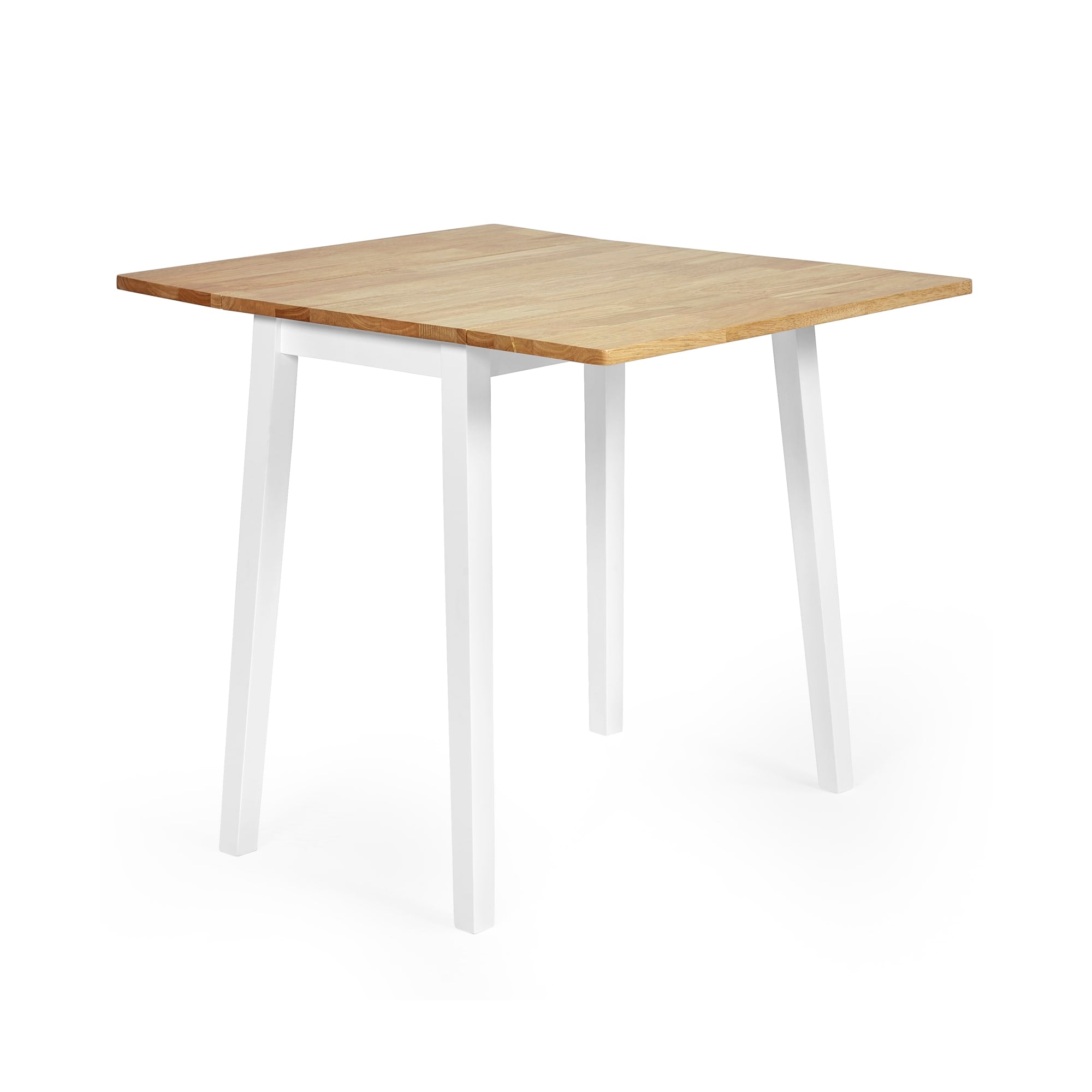 Linwood White and Oak 75 x 90cm Drop Leaf Extending Dining Table