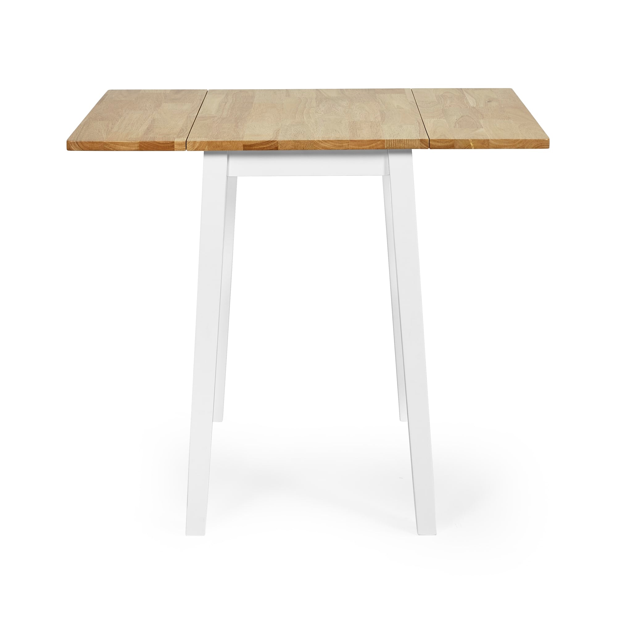 Linwood White and Oak 75 x 90cm Drop Leaf Extending Dining Table