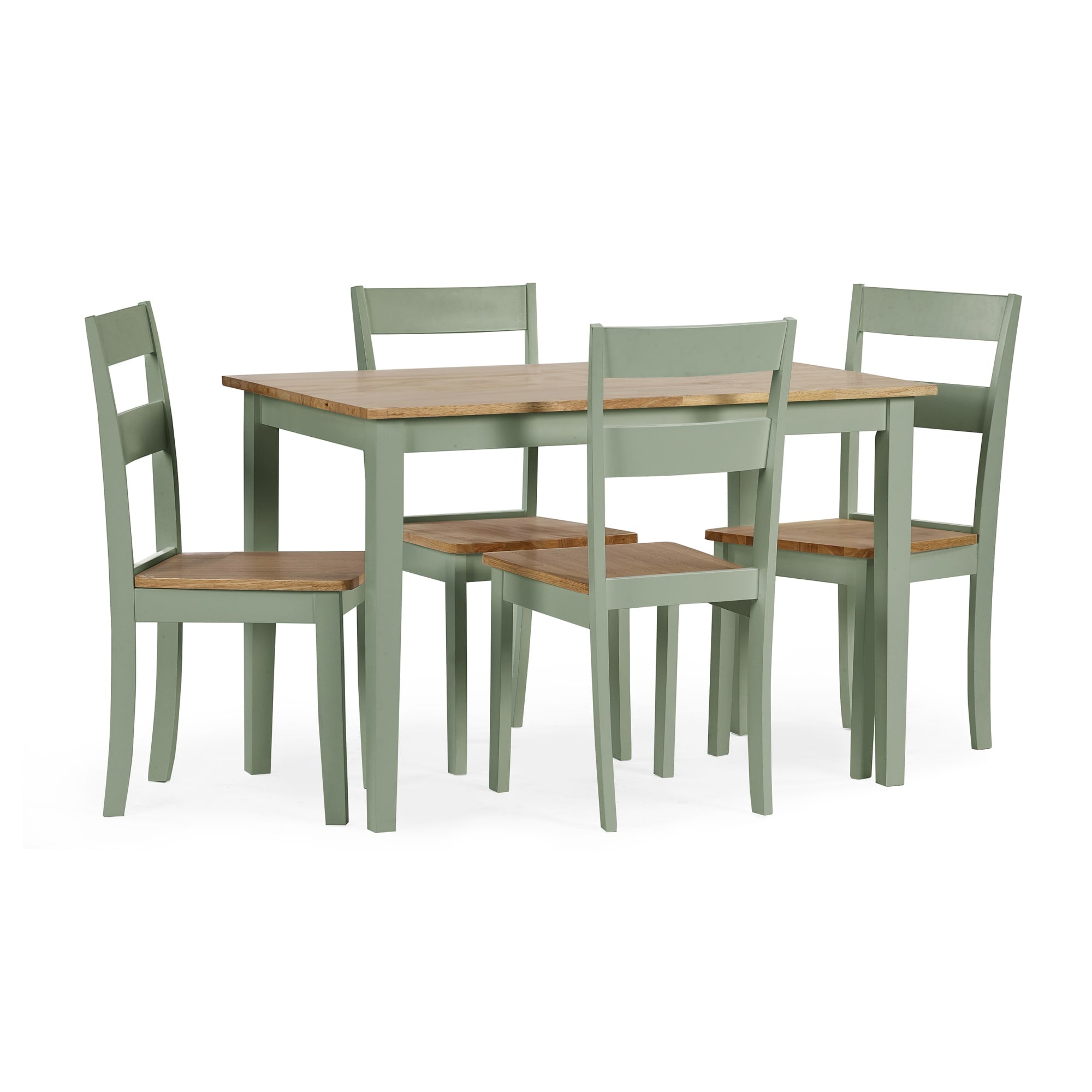Linwood Sage Green and Natural 114cm Small Rectangular Dining Table