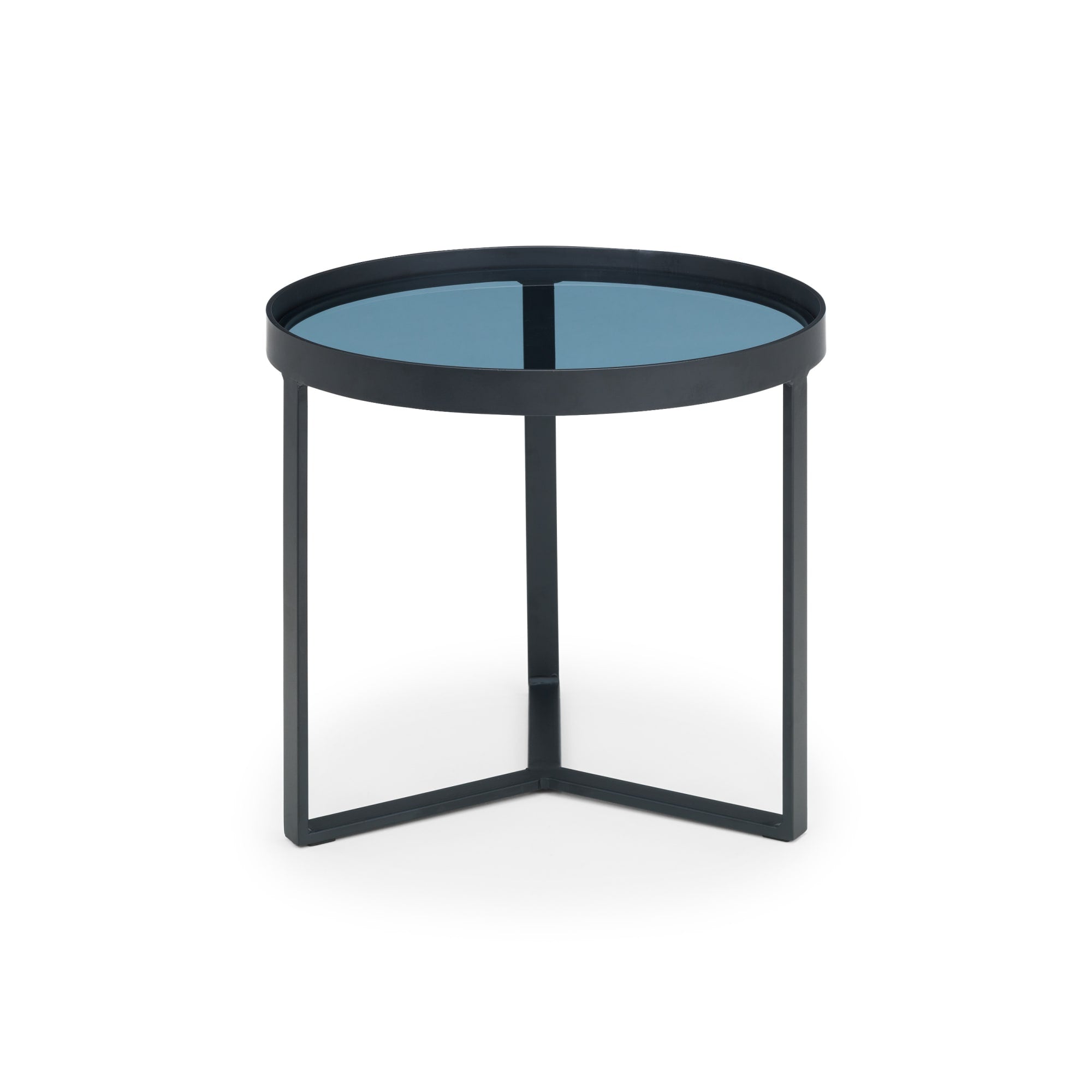 Loft Lamp Table - Smoked Glass