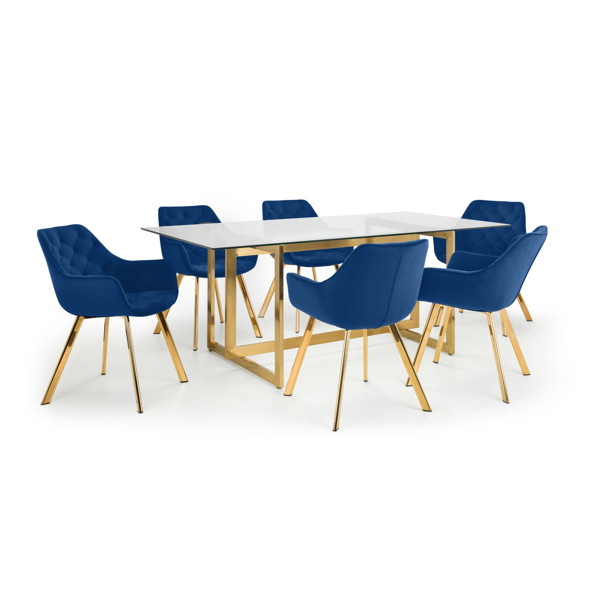 Set Of 2 Lorenzo Dining Chairs - Blue