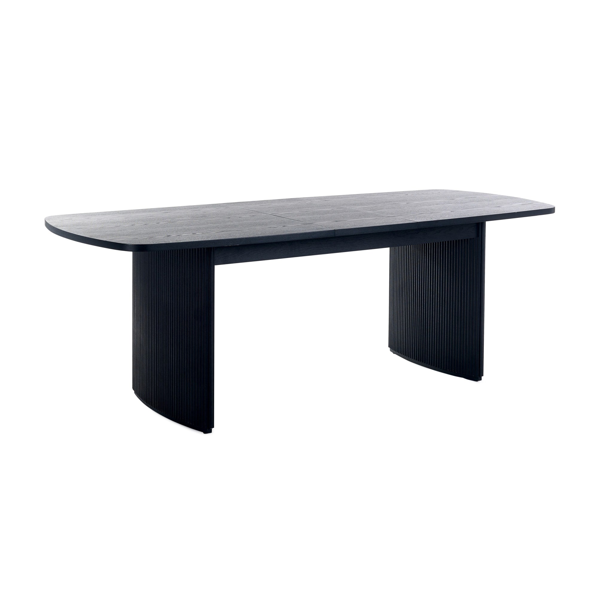 Louis Fluted Extending Dining Table - Black