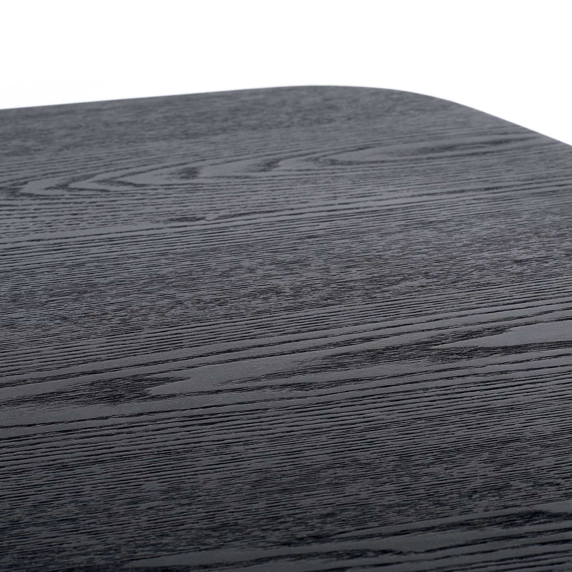 Louis Fluted Extending Dining Table - Black