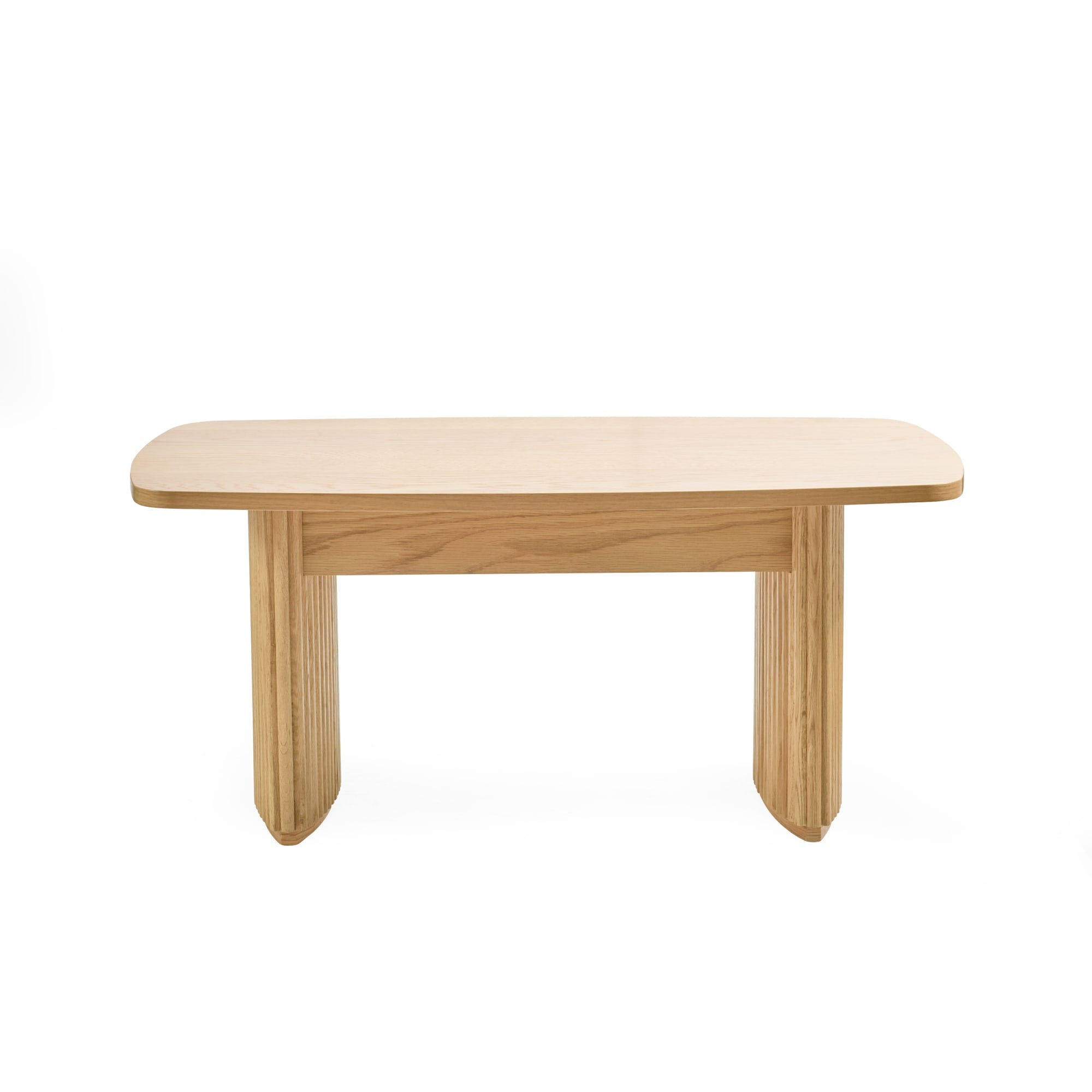 Louis Light Oak Effect Fluted 90cm Compact Coffee Table