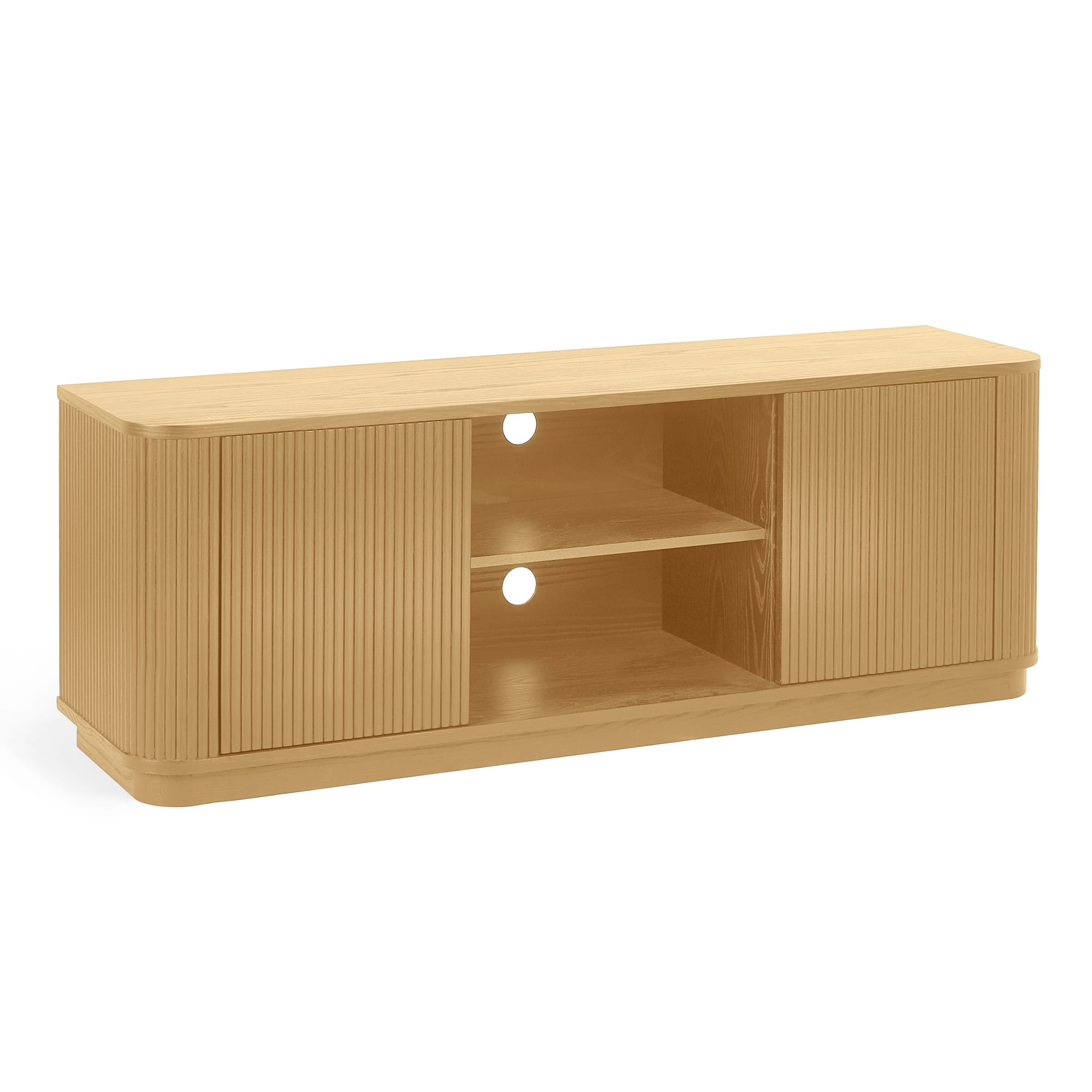 Louis Light Oak Effect Fluted TV Unit