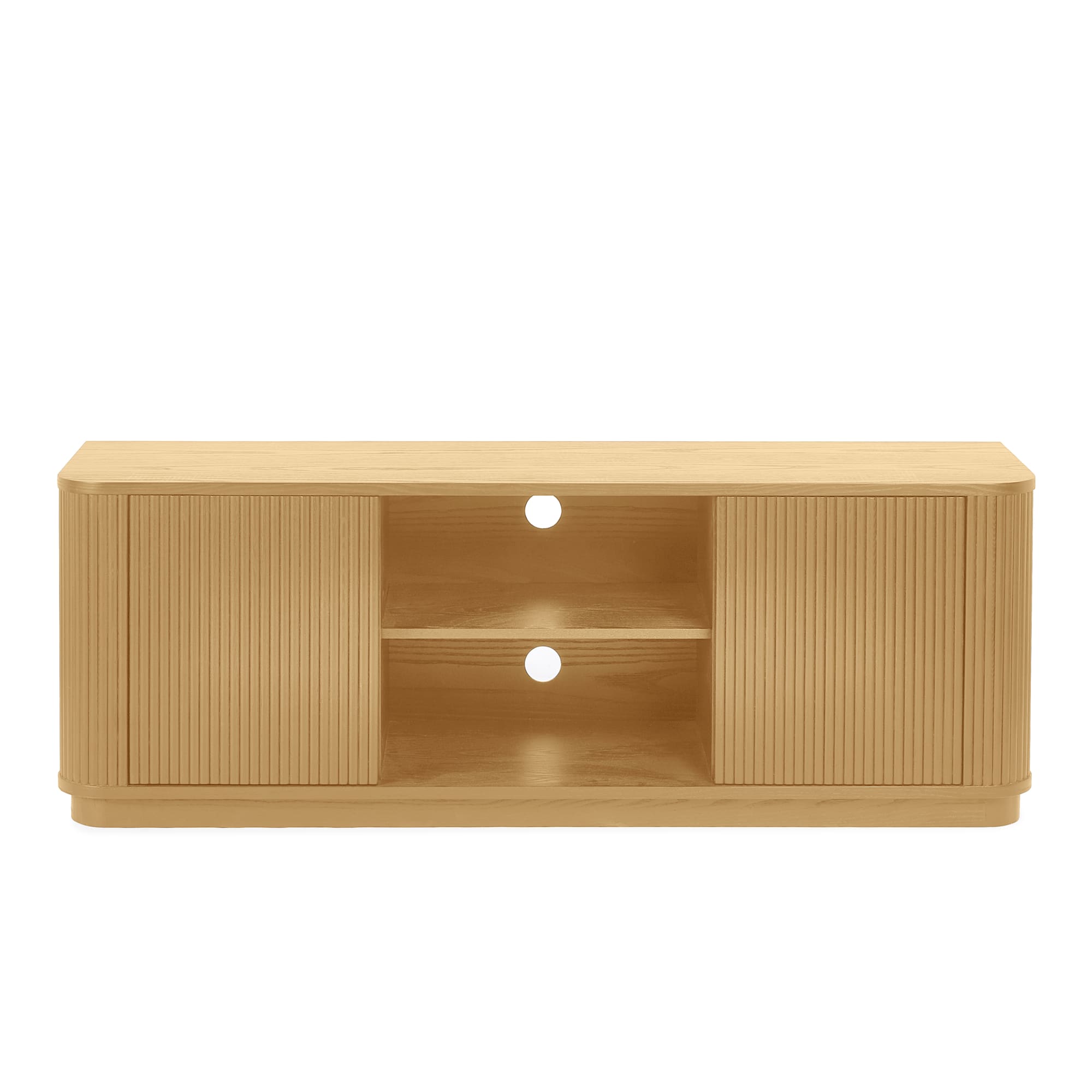 Louis Light Oak Effect Fluted TV Unit
