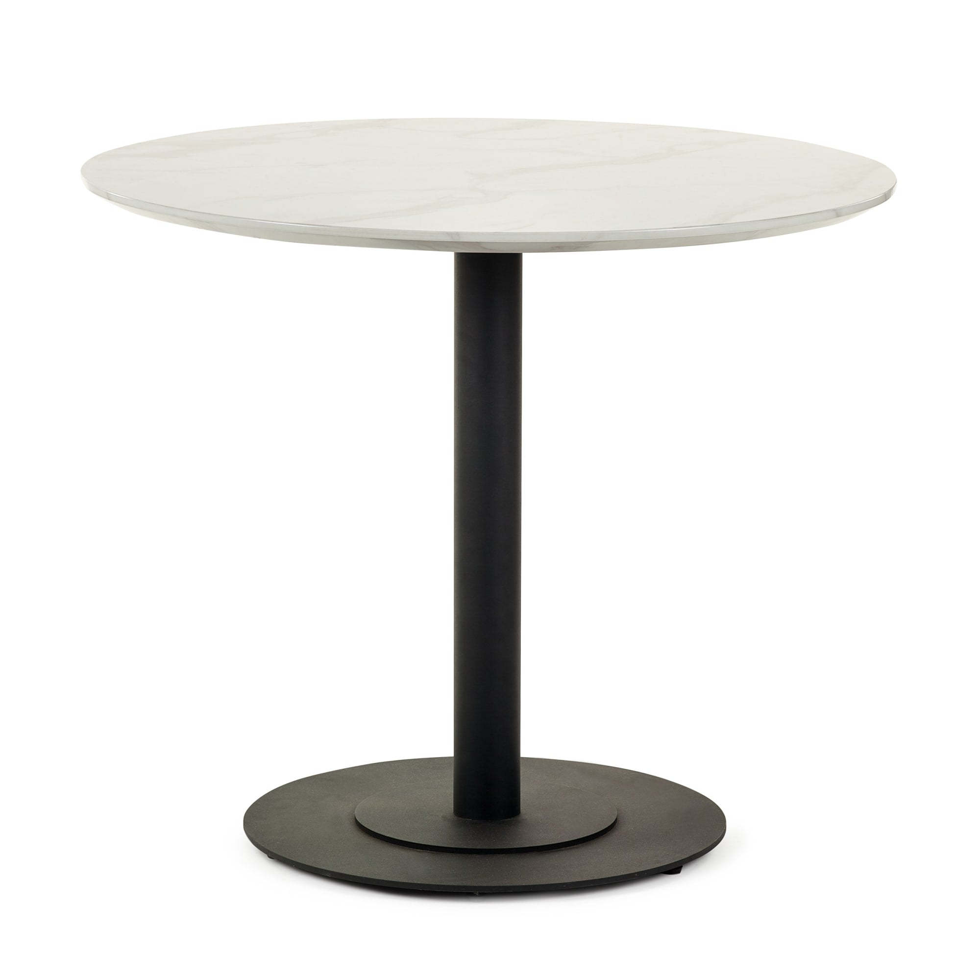 Luca 80cm Round Dining Table White
