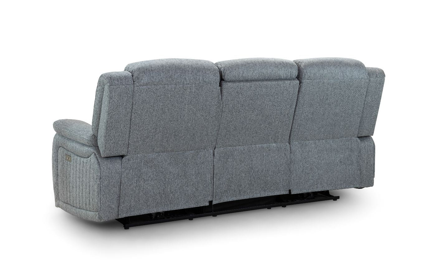 Linden Electric Recliner Sofa Grey 3 Seater