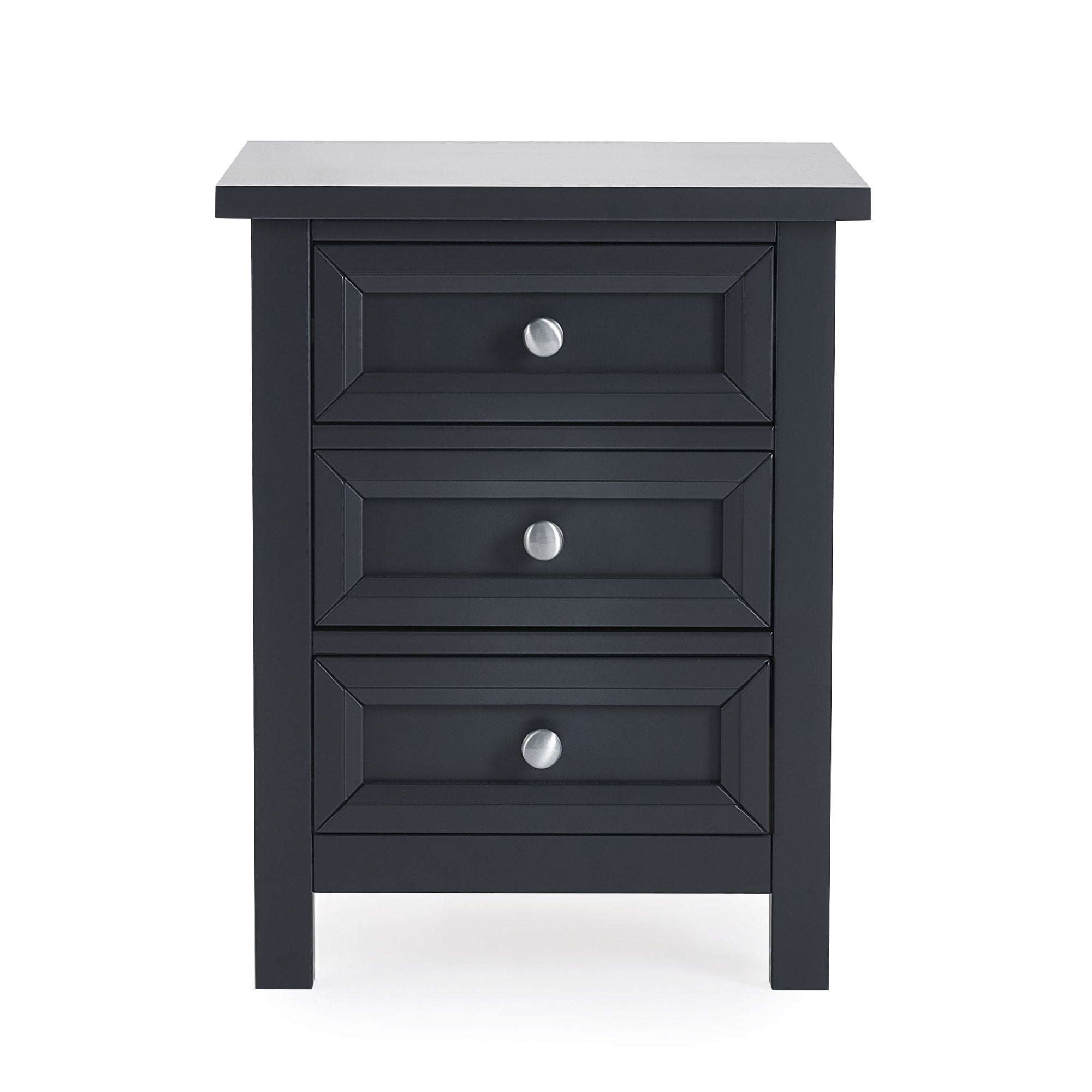 Maine 3 Drawer Bedside - Anthracite